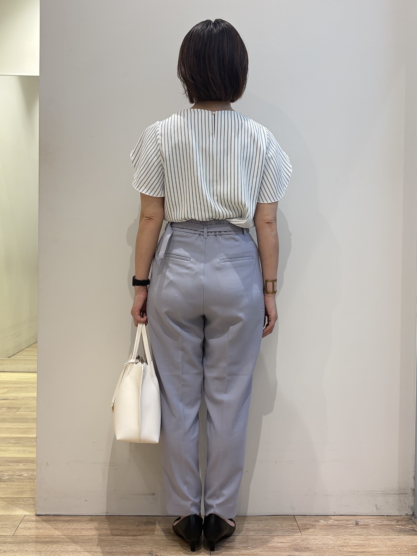YUKOさんの「index｜【接触冷感／防シワ】ひんやり7分袖テーラードジャケット《洗濯機OK》」を使ったコーディネート