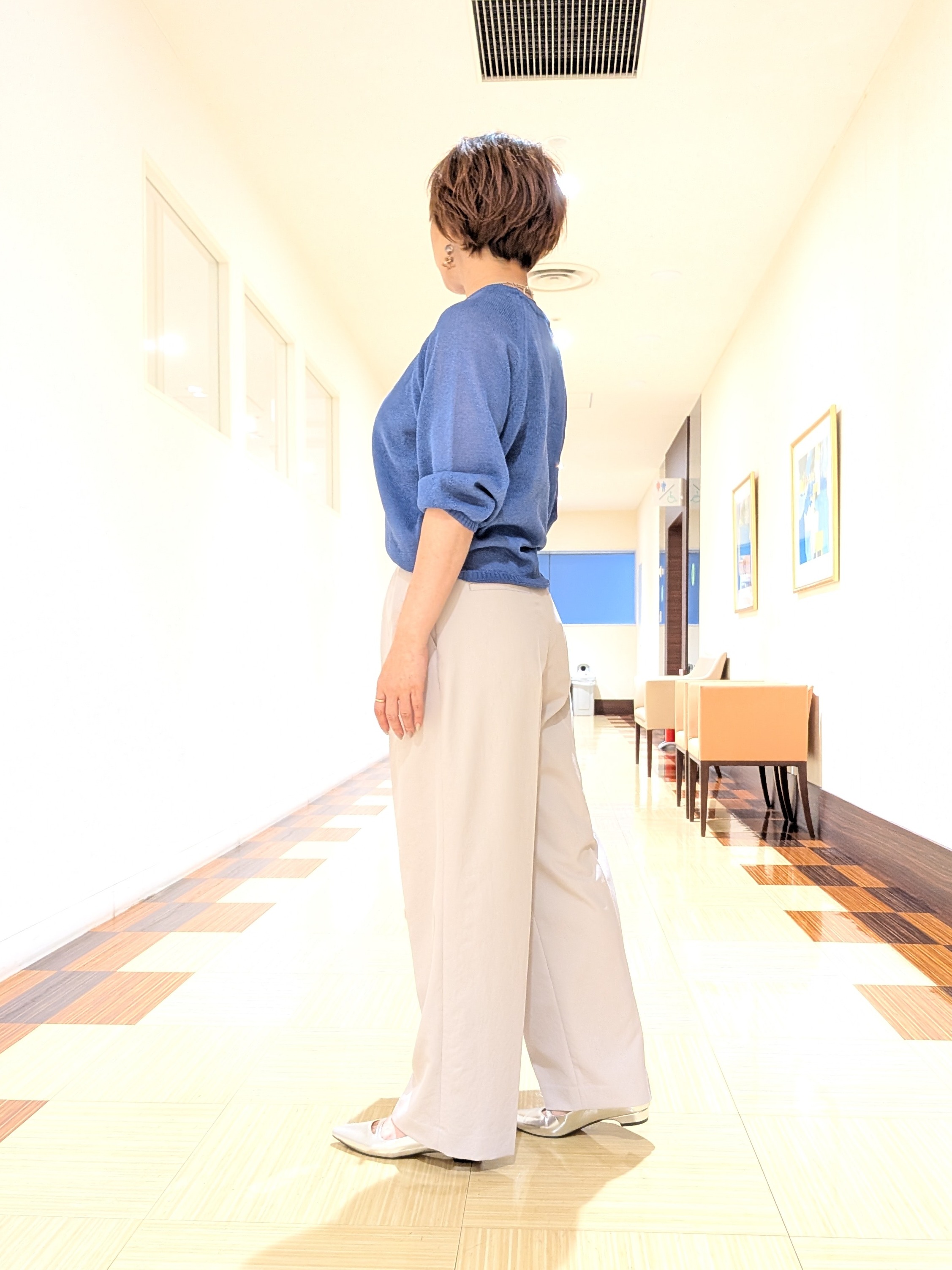 Hiromiさんの「UNTITLED｜【洗える/ゆったり】クルーネックドライニット」を使ったコーディネート