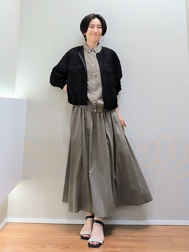 ミズタさんの「UNTITLED｜◆【洗える】シアーブルゾン」を使ったコーディネート