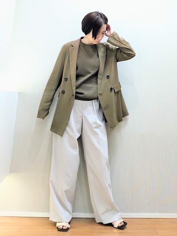ミズタさんの「UNTITLED｜◆【セットアップ可/接触冷感/通気性】ドライシアーダブルジャケット」を使ったコーディネート