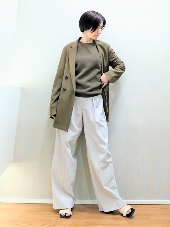 ミズタさんの「UNTITLED｜◆【セットアップ可/接触冷感/通気性】ドライシアーダブルジャケット」を使ったコーディネート