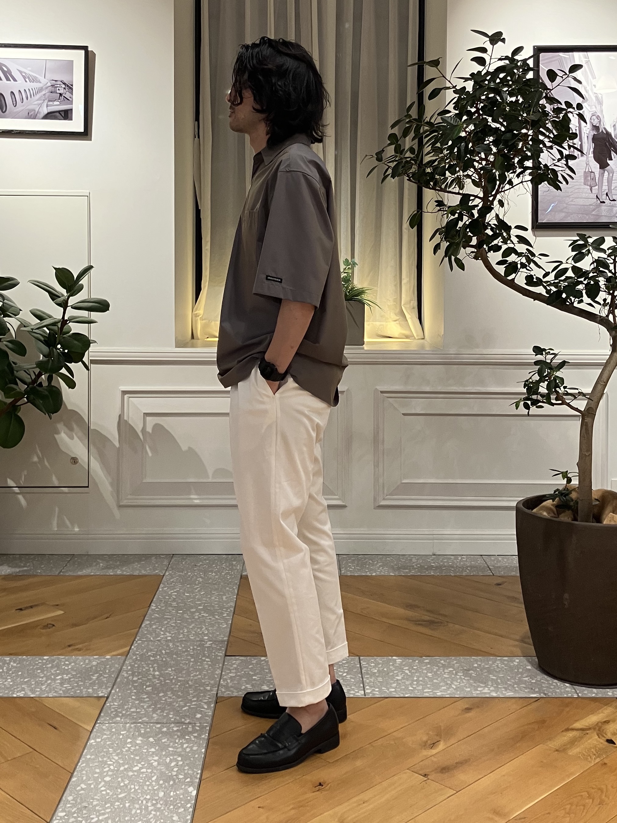 junyaさんの「DRESSTERIOR｜◆イージーケア プルオーバーシャツ」を使ったコーディネート