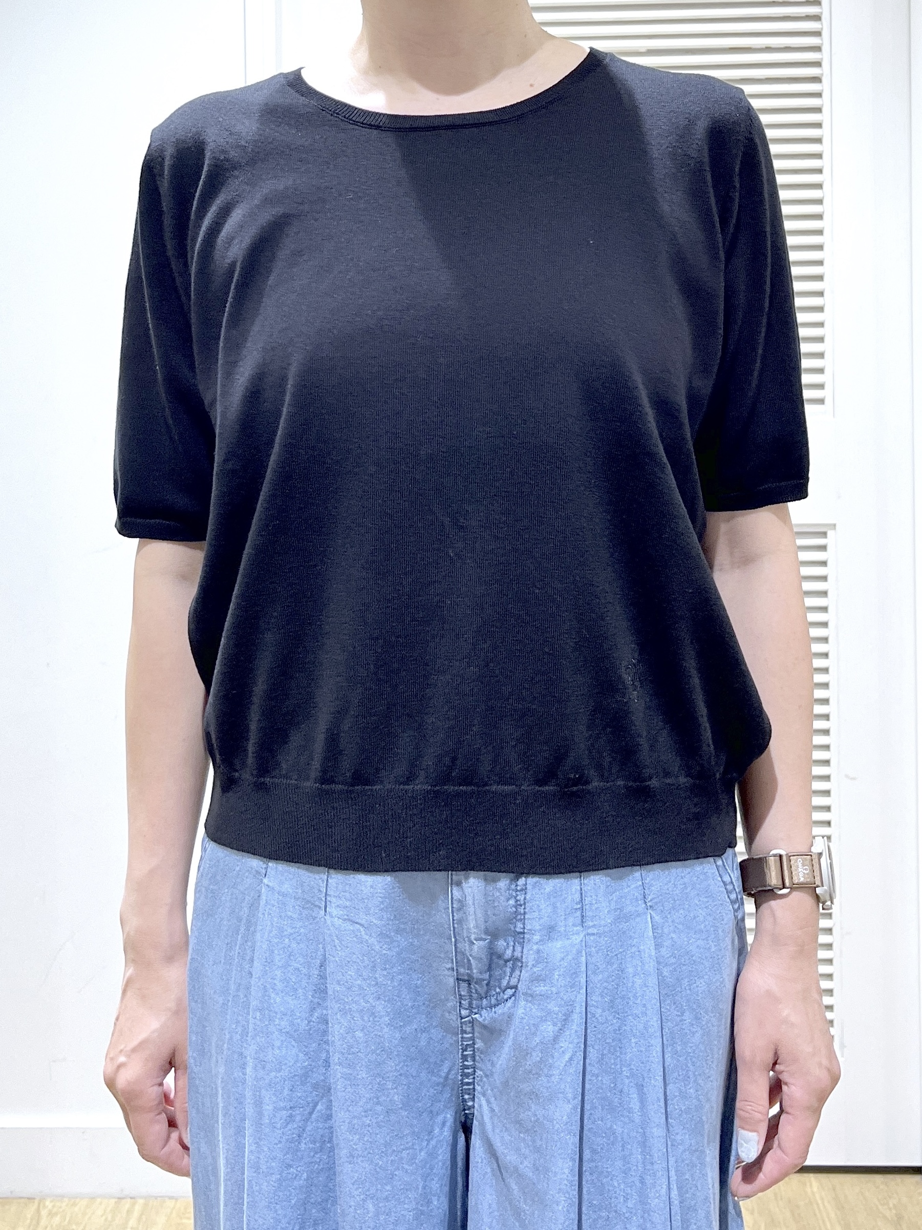 Miyazakiさんの「Dessin｜【9色展開/接触冷感/UVカット】ドライタッチサマーニットT」を使ったコーディネート