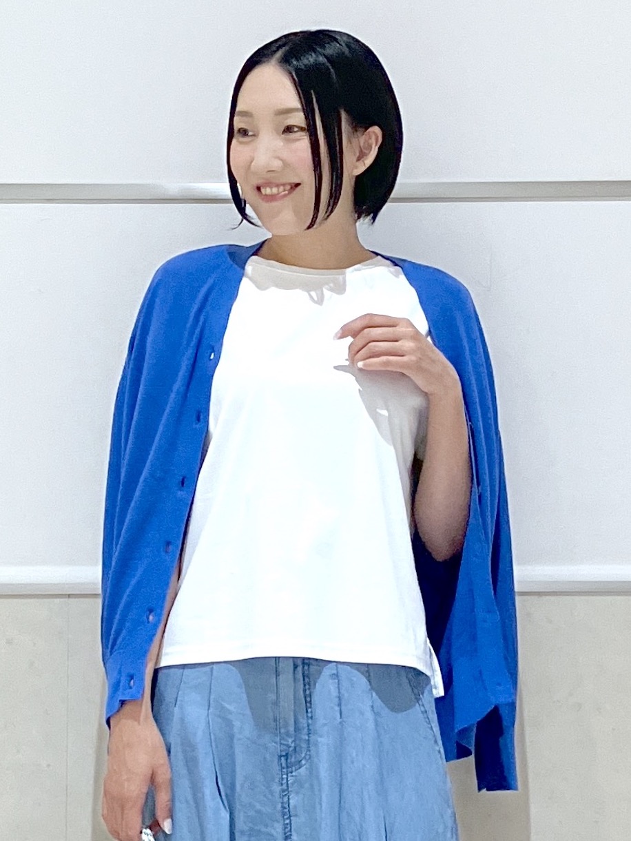 eriko さんの「Dessin｜【UVカット/接触冷感】美光沢カットソー」を使ったコーディネート