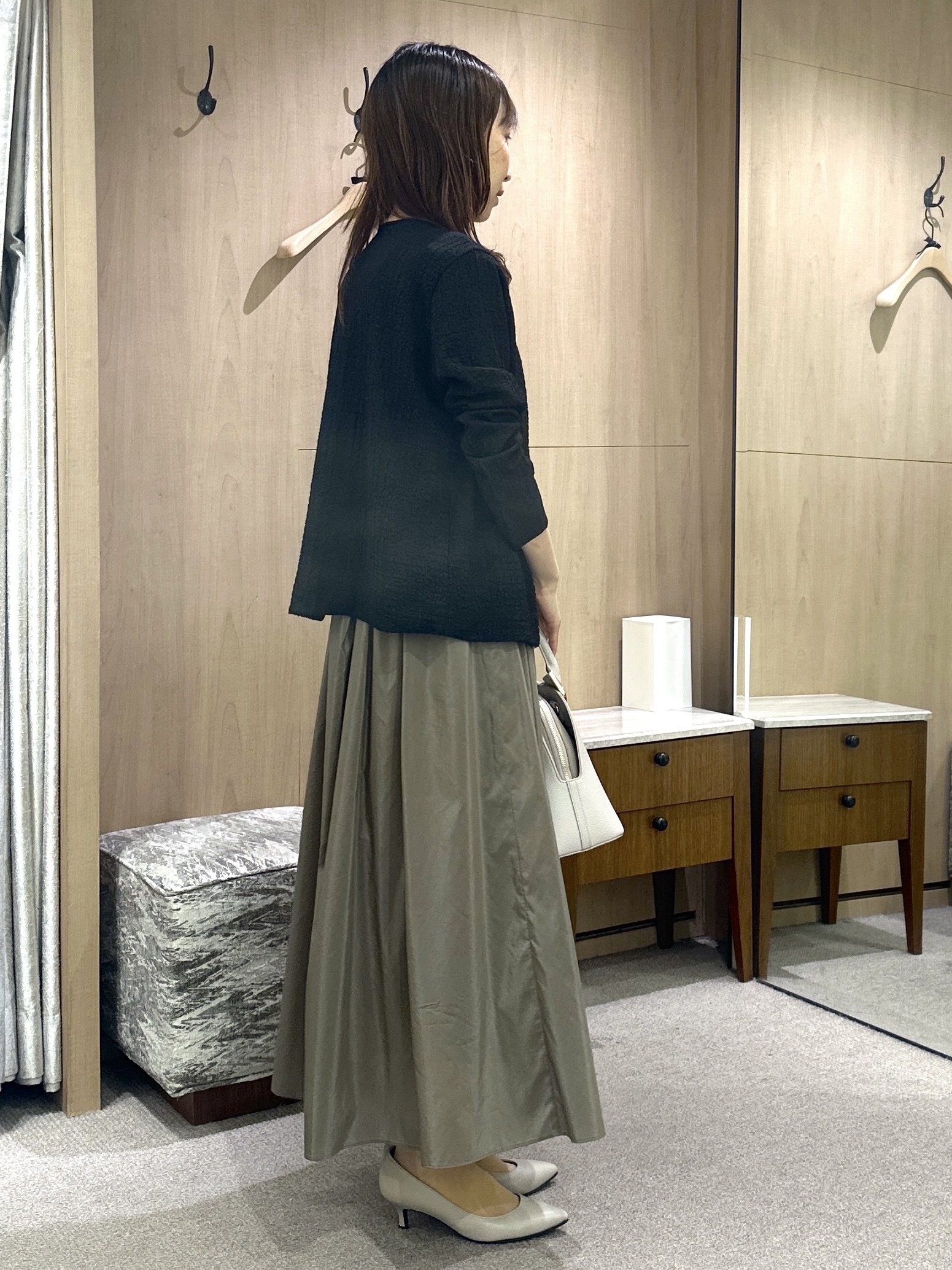 Miwaさんの「UNTITLED｜【11色展開/体型カバー】前後2WAYフレンチスリーブニット」を使ったコーディネート