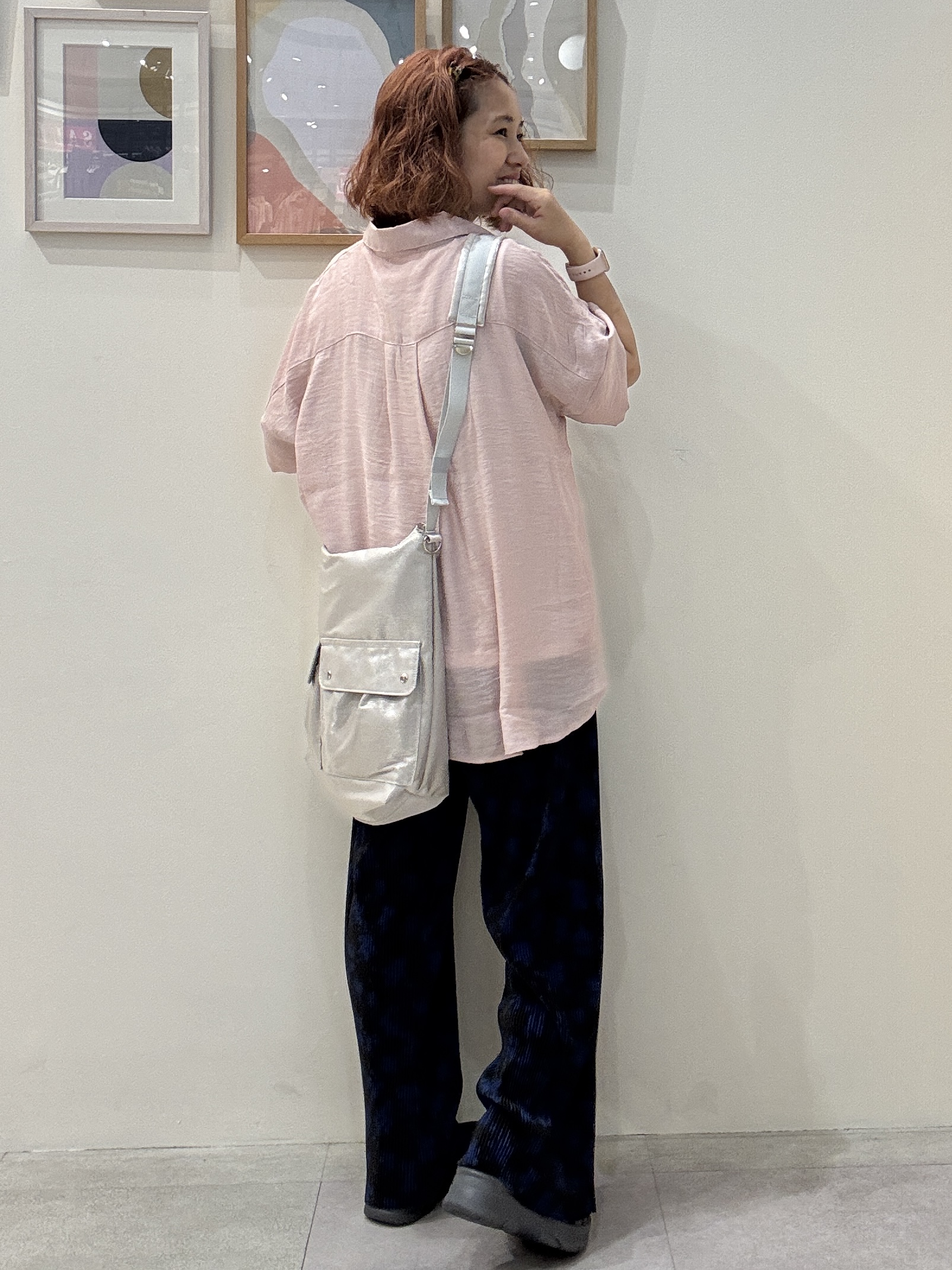 たけぴさんの「SHOO･LA･RUE｜【2点セット/S-LL/洗濯機可】時短でコーデ決まる スラブスキッパーシャツ＋タンクトップ」を使ったコーディネート