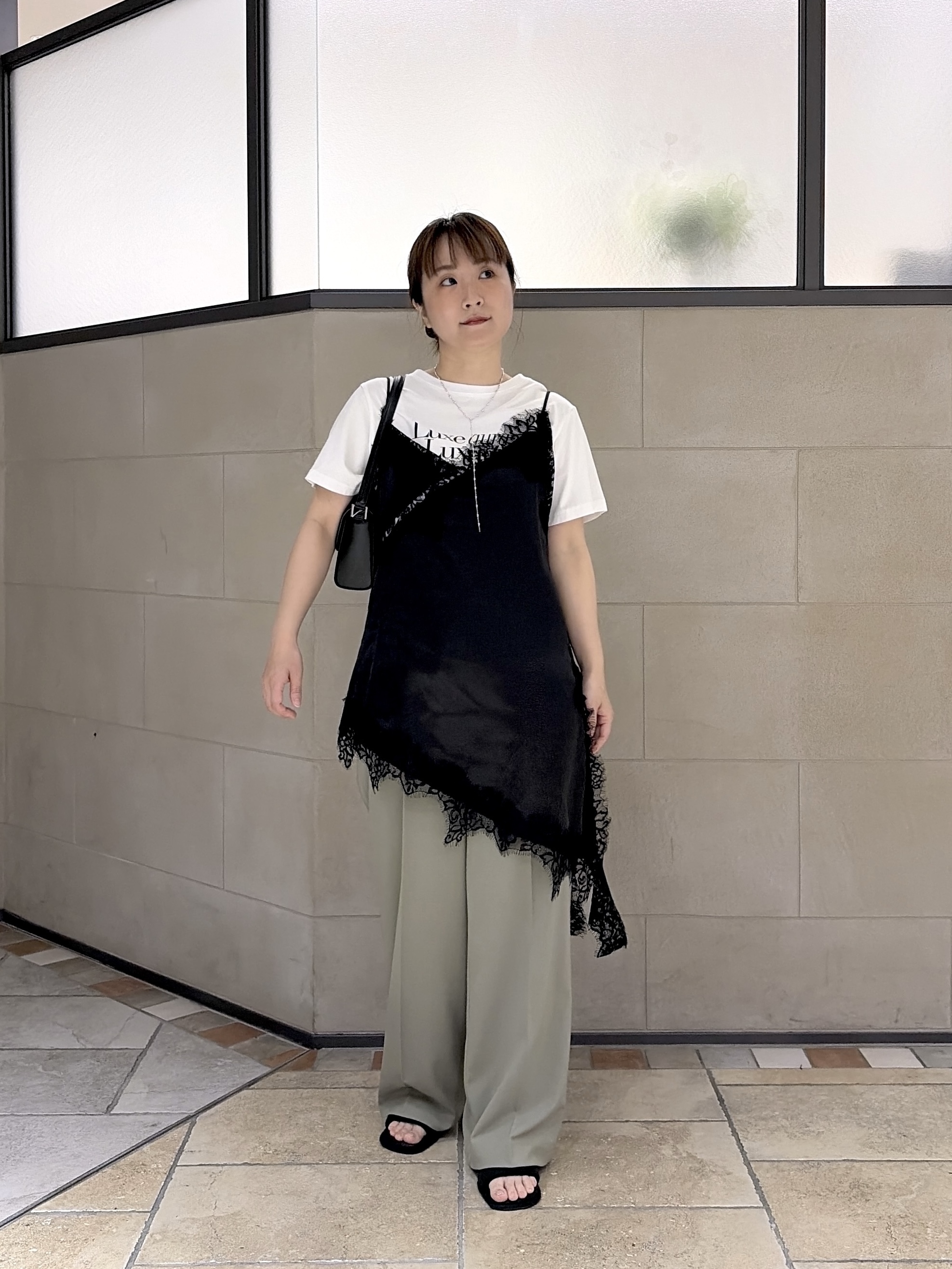 よねさんの「INDIVI｜Comfy SET UP｜ハーフスリーブジャケット【セットアップ対応／通勤／接触冷感／UVカット】」を使ったコーディネート