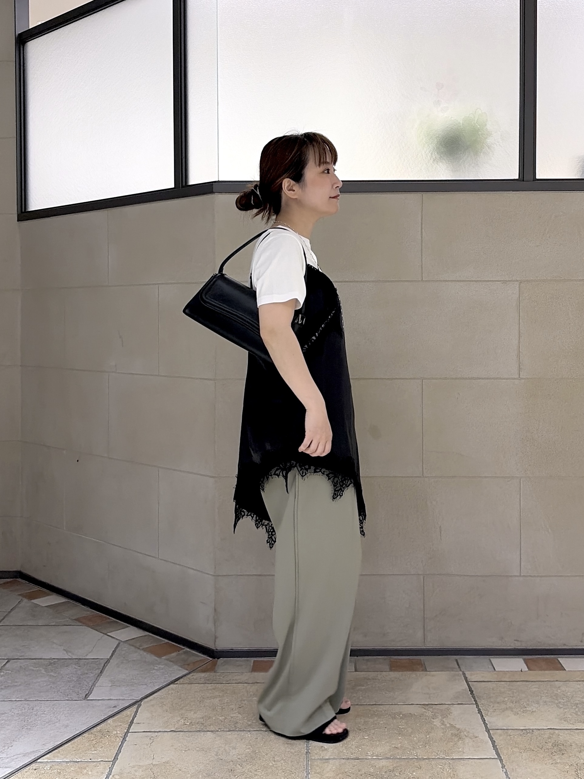よねさんの「INDIVI｜Comfy SET UP｜ハーフスリーブジャケット【セットアップ対応／通勤／接触冷感／UVカット】」を使ったコーディネート