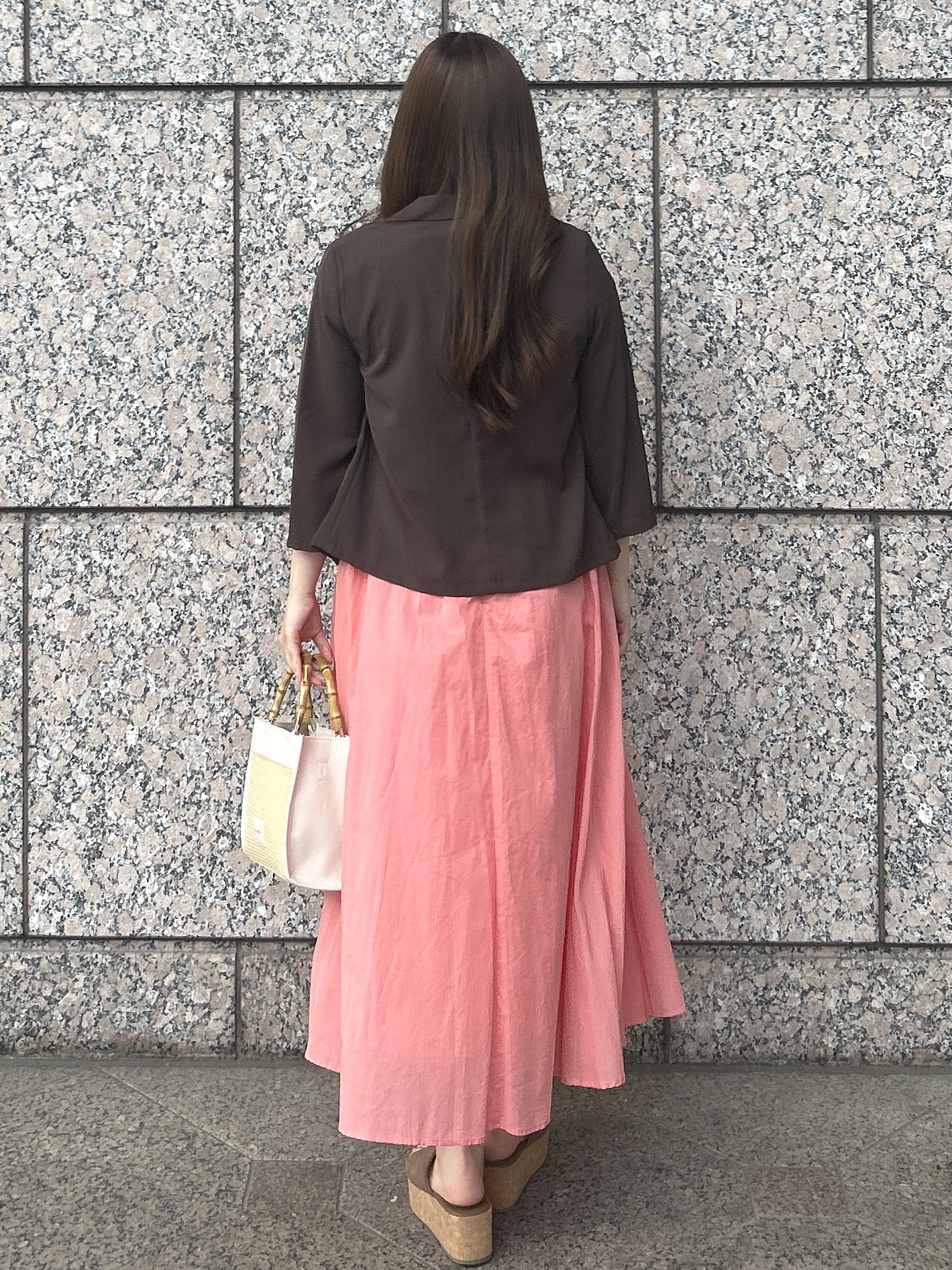 sayaさんの「OPAQUE.CLIP｜【接触冷感／防シワ】ひんやり7分袖テーラードジャケット《洗濯機OK》」を使ったコーディネート