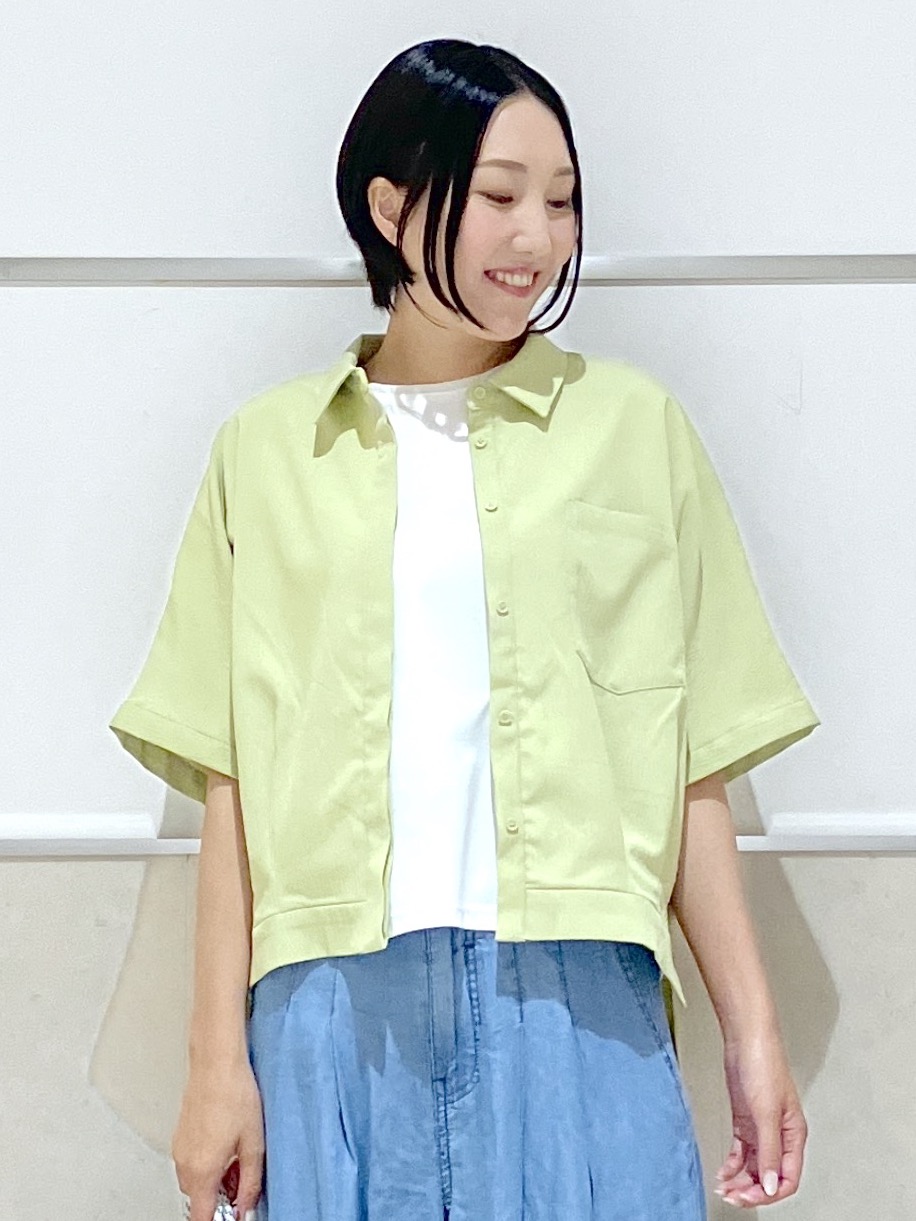 eriko さんの「Dessin｜【UVカット/接触冷感】美光沢カットソー」を使ったコーディネート