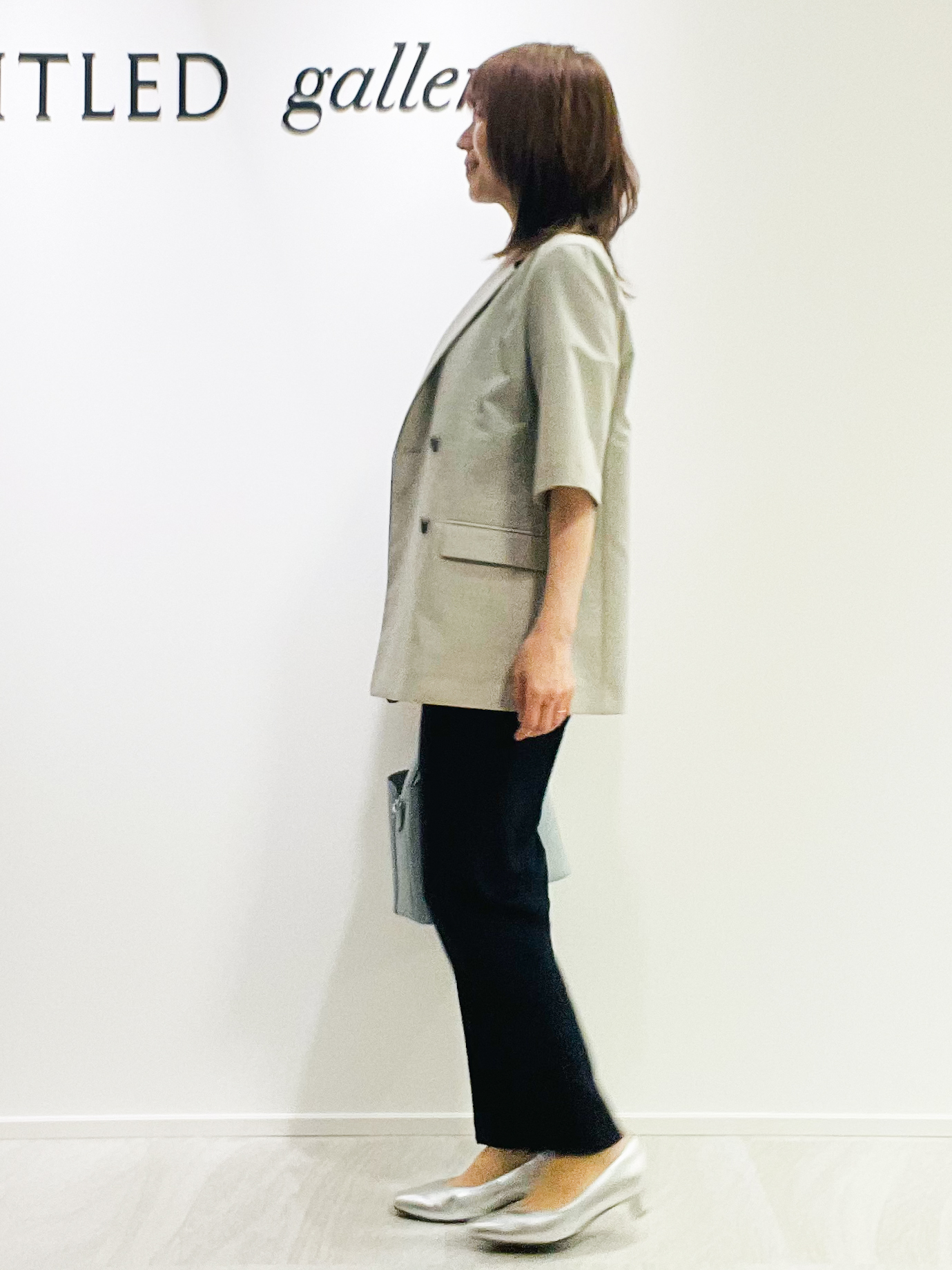 めいさんの「UNTITLED｜【シワになりにくい/セットアップ可/接触冷感】ハーフスリーブジャケット」を使ったコーディネート