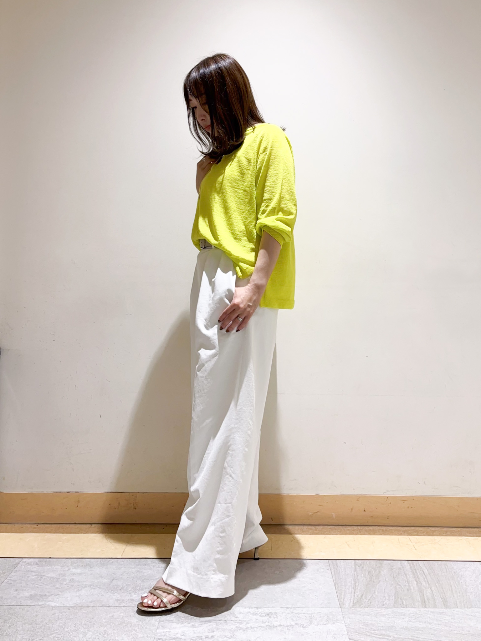 sattoさんの「UNTITLED｜【ゆったり/リラクシー】リネンボートネックプルオーバー」を使ったコーディネート
