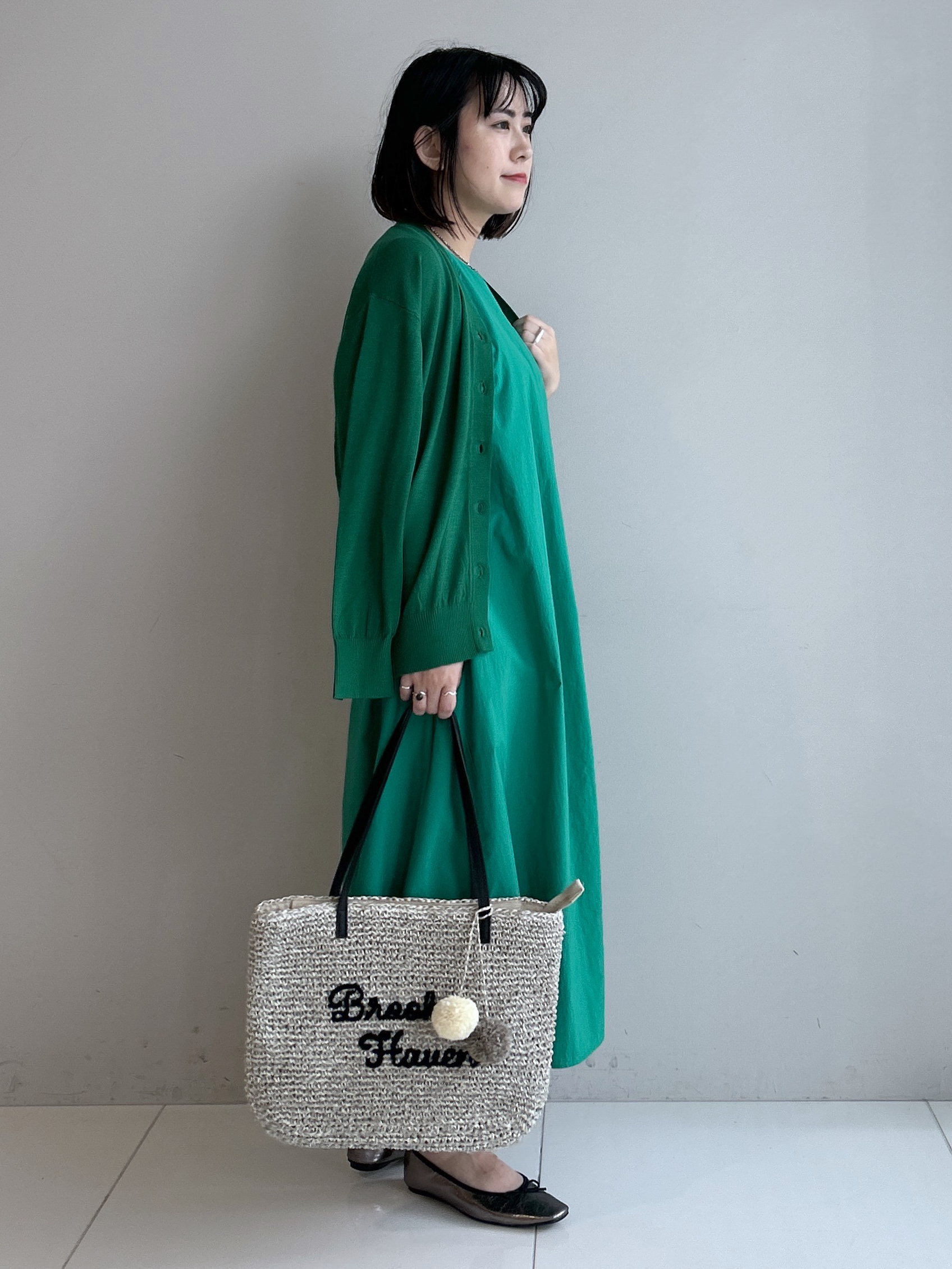 Hirokaさんの「Dessin｜【撥水】Aラインナイロンワンピース」を使ったコーディネート
