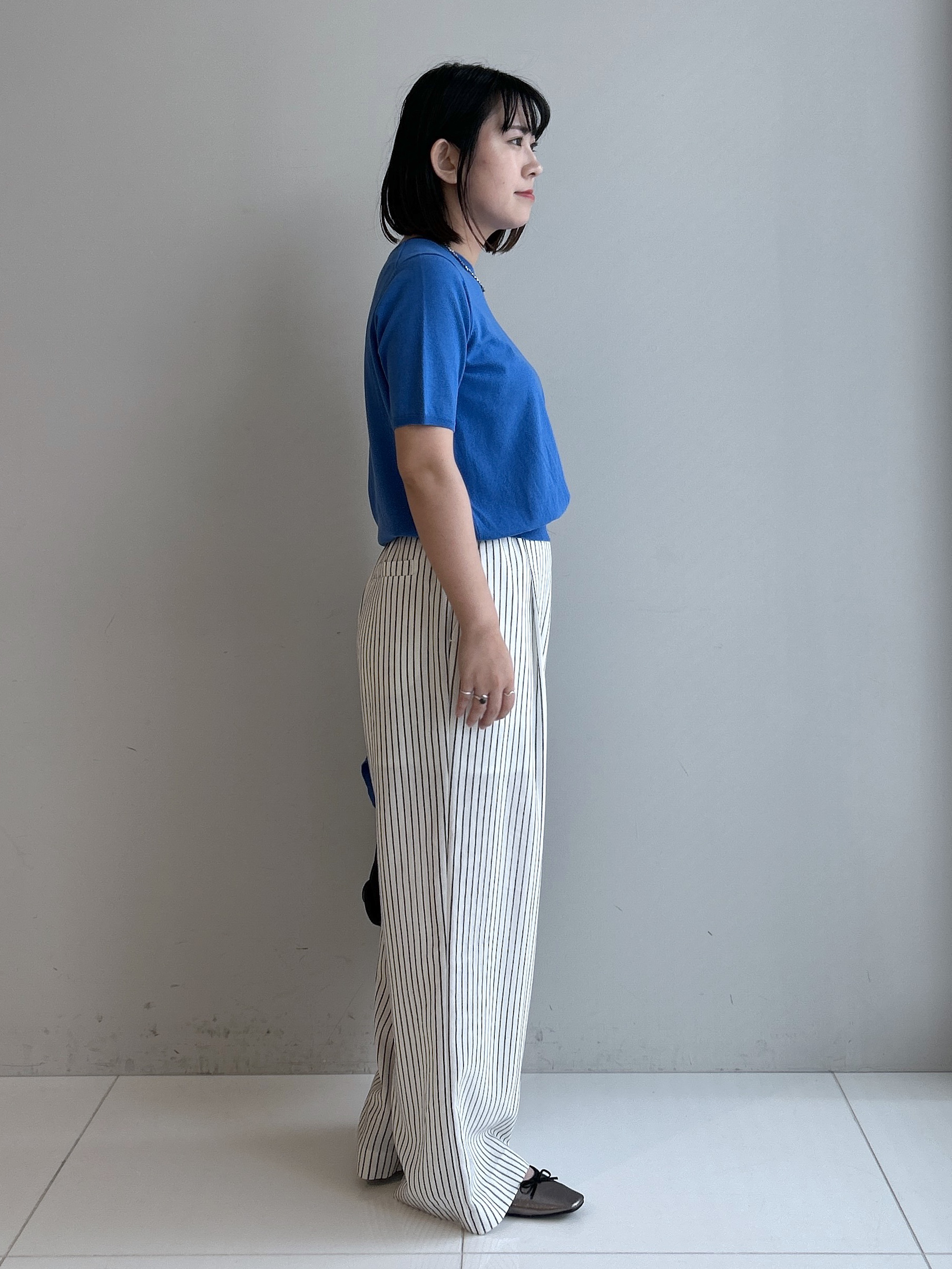 Hirokaさんの「Dessin｜【9色展開/接触冷感/UVカット】ドライタッチサマーニットT」を使ったコーディネート