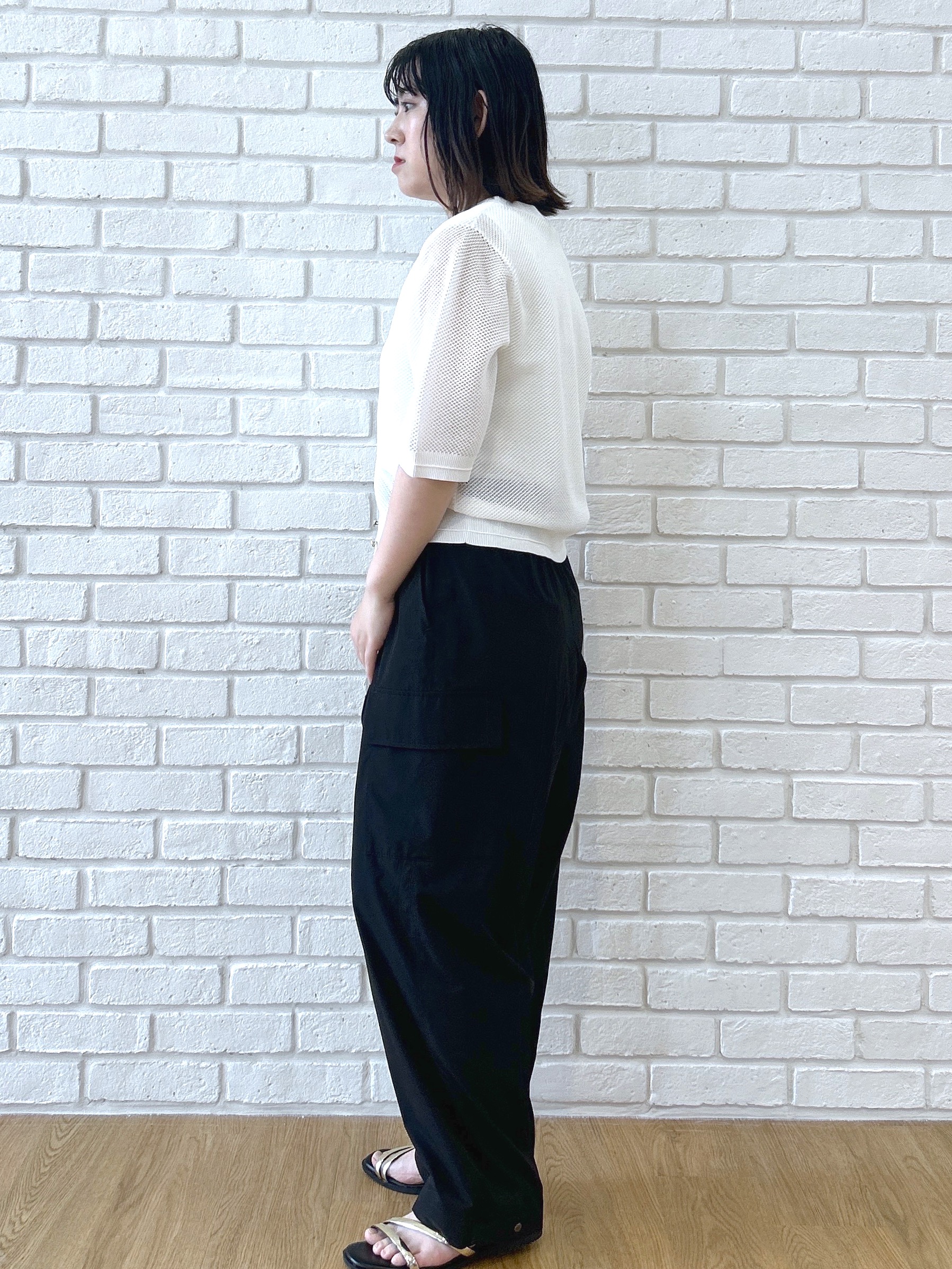 Hirokaさんの「grove｜【洗える】透けない、大人のメッシュカーディガン」を使ったコーディネート