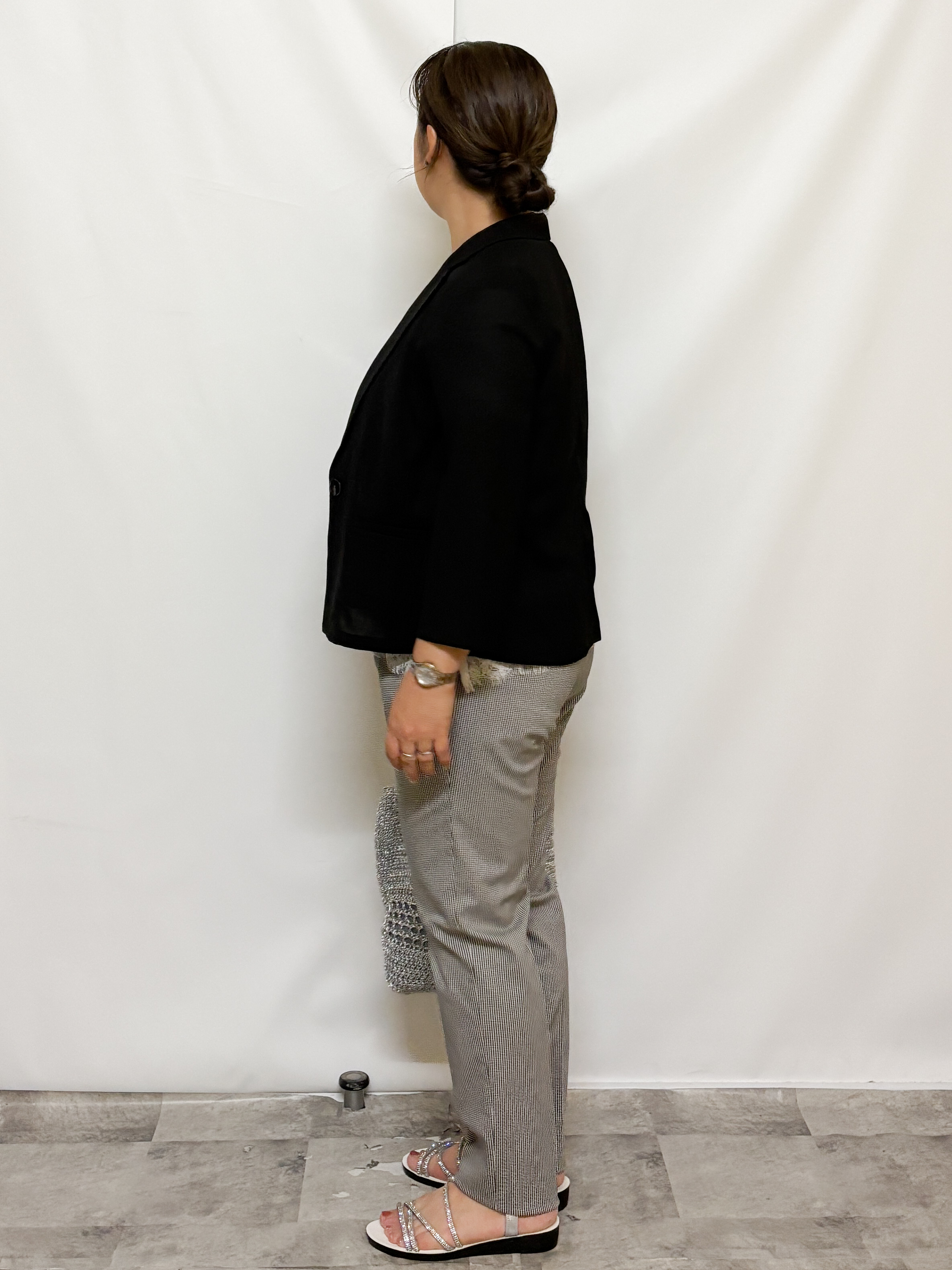 HALさんの「OPAQUE.CLIP｜【接触冷感／防シワ】ひんやり7分袖テーラードジャケット《洗濯機OK》」を使ったコーディネート