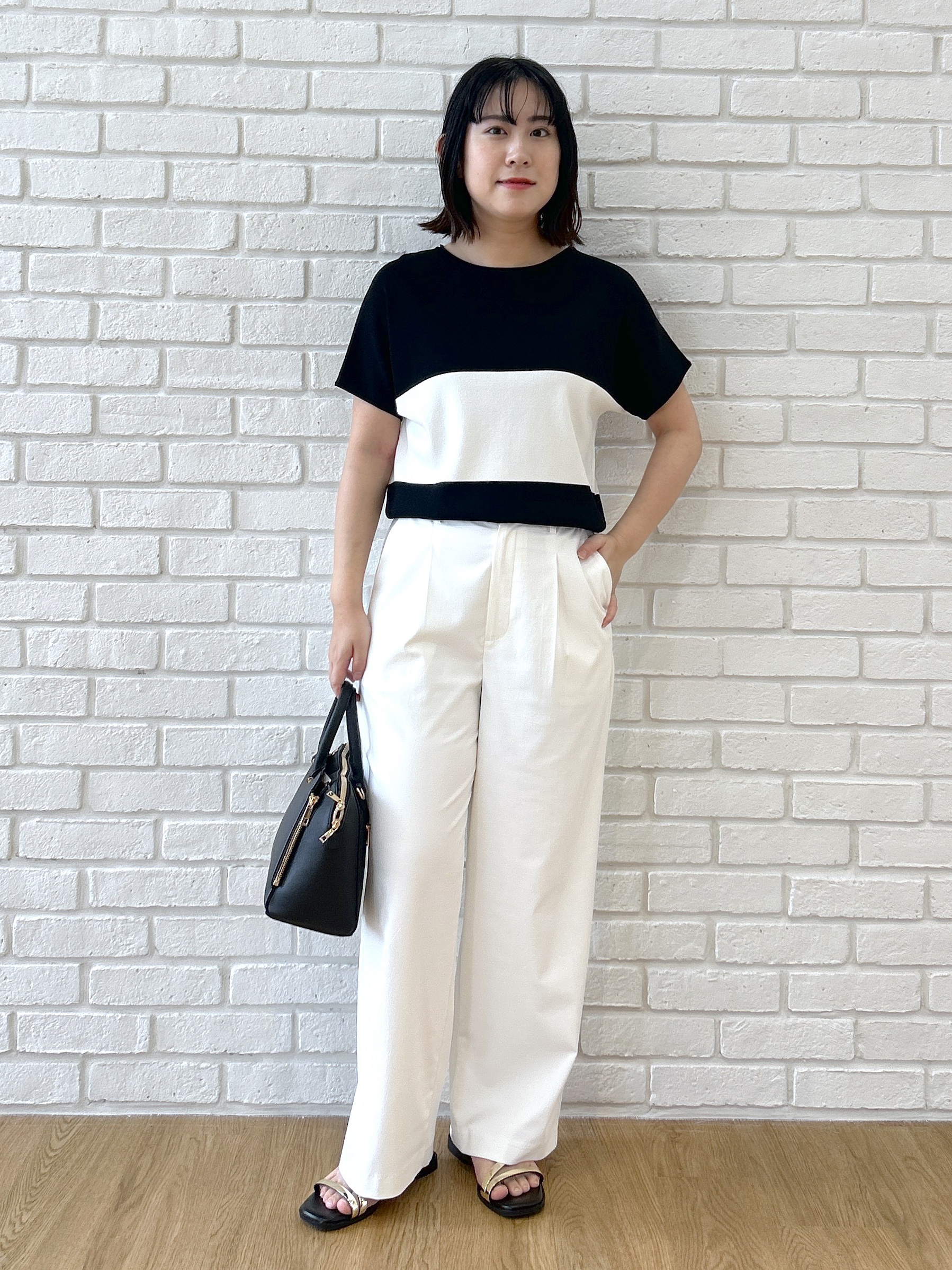 Hirokaさんの「grove｜【シリーズ累計36万枚！名品ニット】やわらかドライタッチ ドルマンニット」を使ったコーディネート