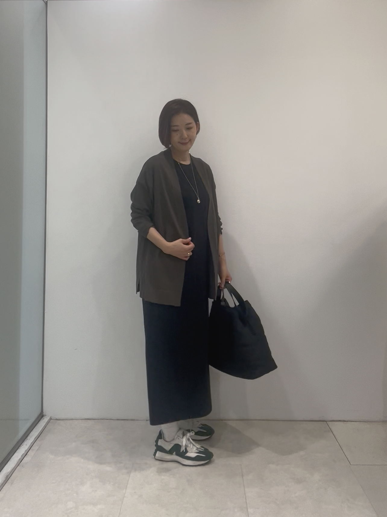 まどかさんの「UNTITLED｜【接触冷感/UVカット/遮熱機能】フライスジャージカーディガン」を使ったコーディネート