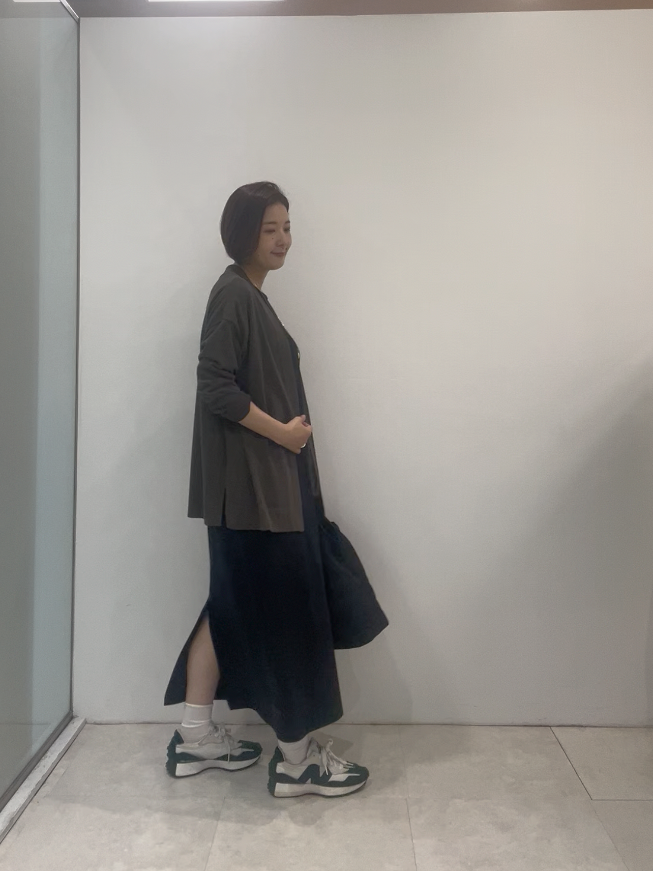 まどかさんの「UNTITLED｜【接触冷感/UVカット/遮熱機能】フライスジャージカーディガン」を使ったコーディネート