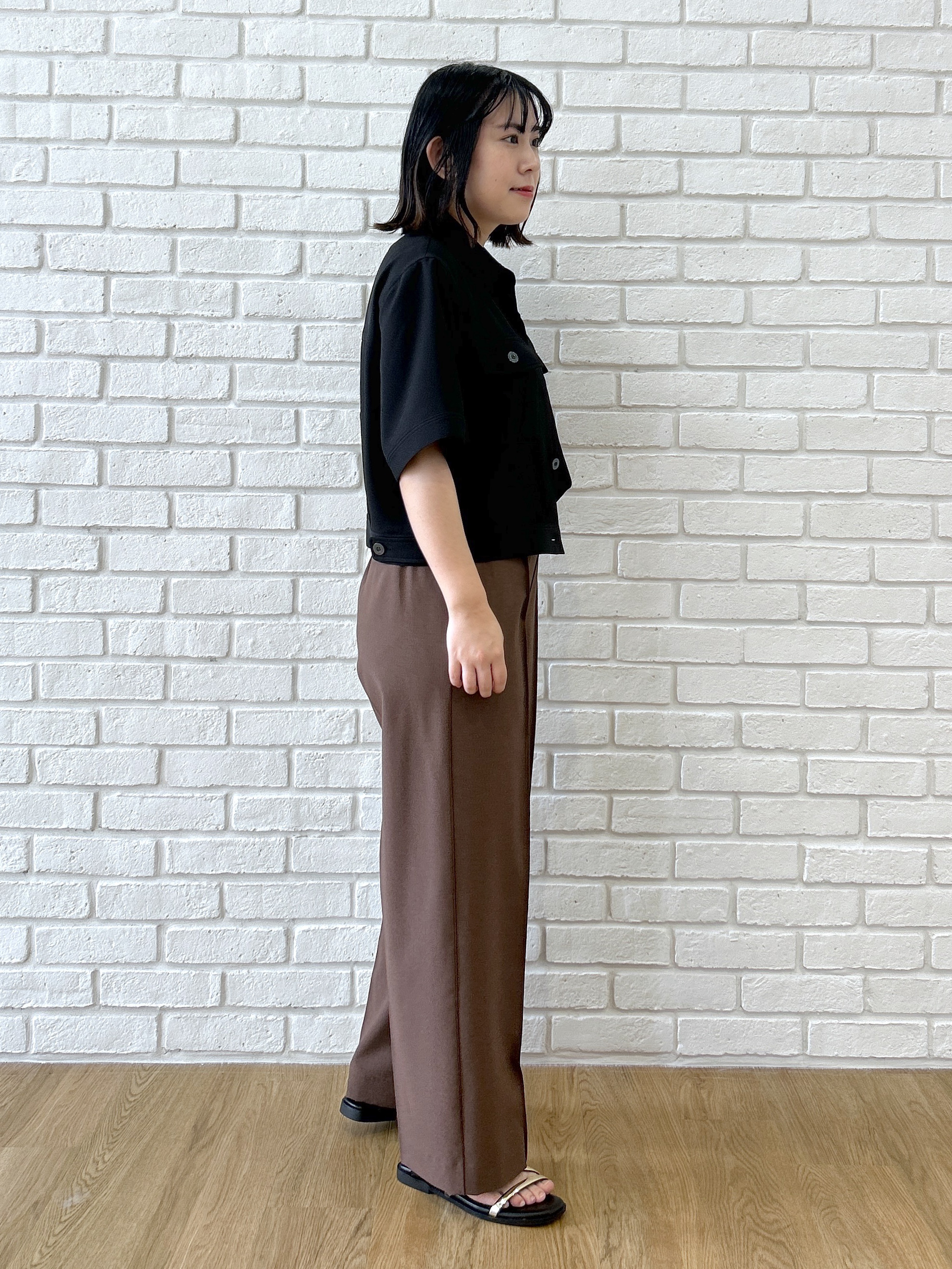 Hirokaさんの「grove｜【吸水速乾・通気性・洗える】衿付きハーフジャケット」を使ったコーディネート