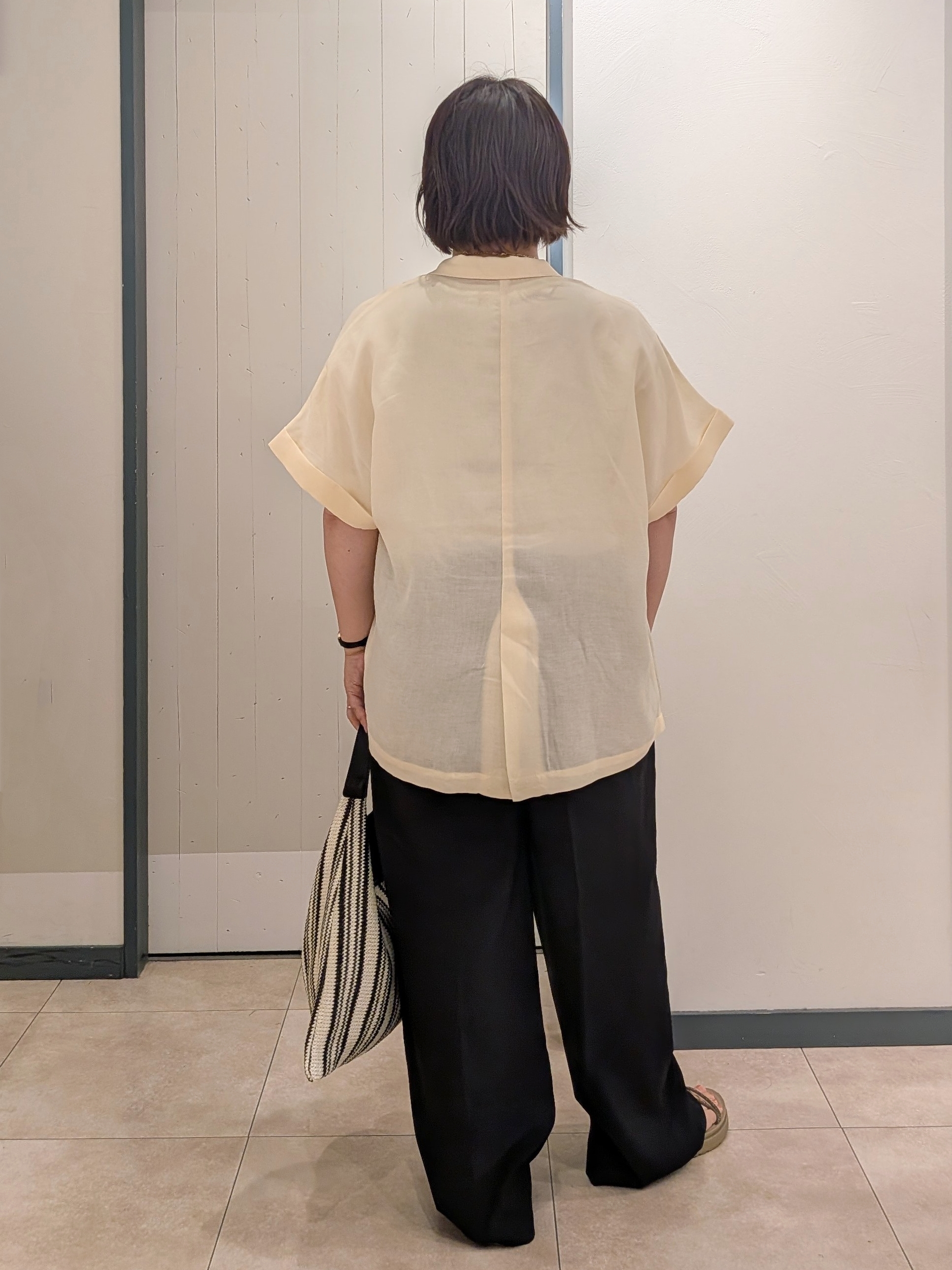 yukikaさんの「grove｜【洗濯機OK/SETUP可】シワになりにくいハーフスリーブジャケット」を使ったコーディネート
