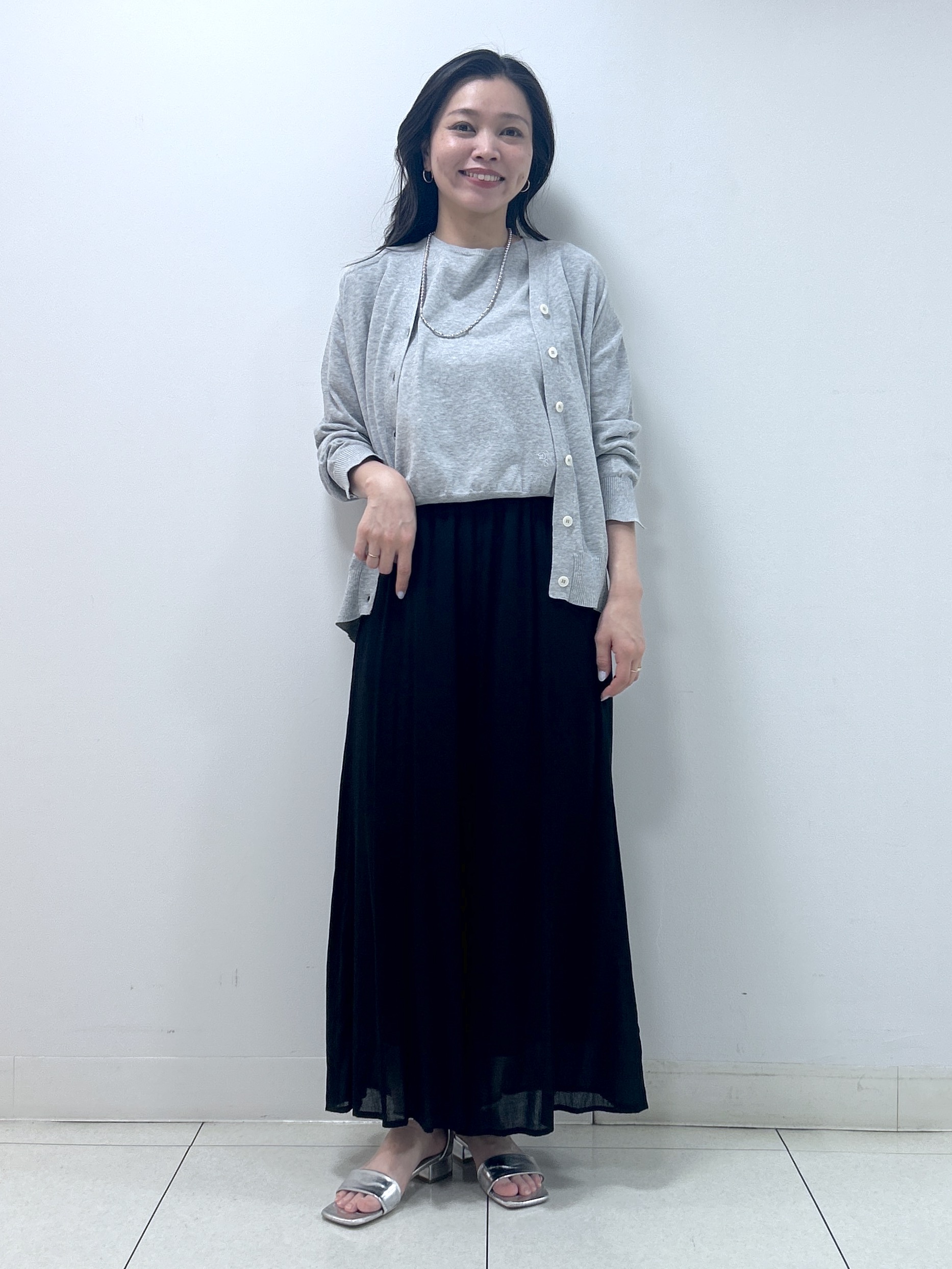 Kaiさんの「Dessin｜【9色展開/接触冷感/UVカット】ドライタッチサマーニットT」を使ったコーディネート