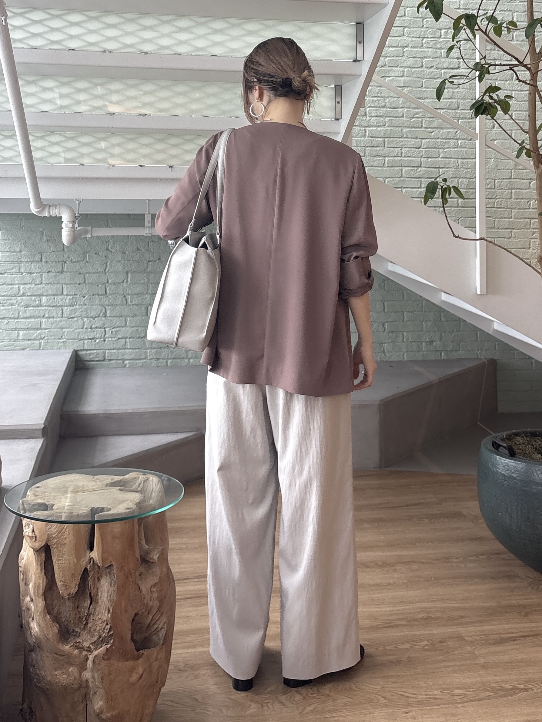 kotakiさんの「INDIVI｜【接触冷感／透湿／着る日傘】ノーカラージャケット」を使ったコーディネート