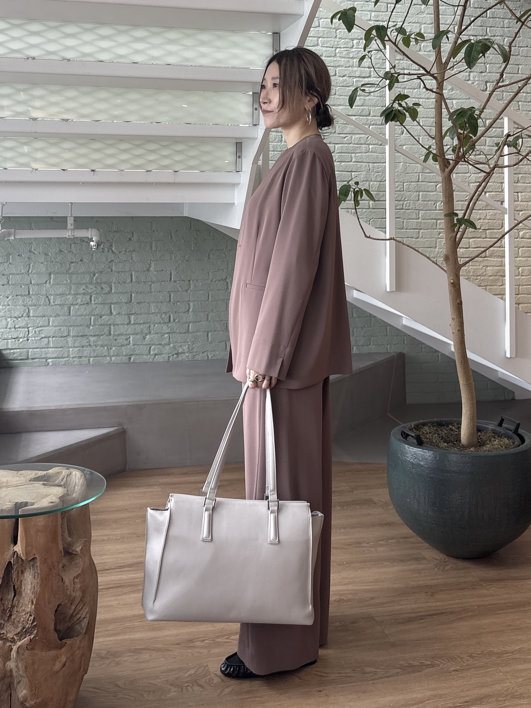 kotakiさんの「INDIVI｜【接触冷感／透湿／着る日傘】ノーカラージャケット」を使ったコーディネート