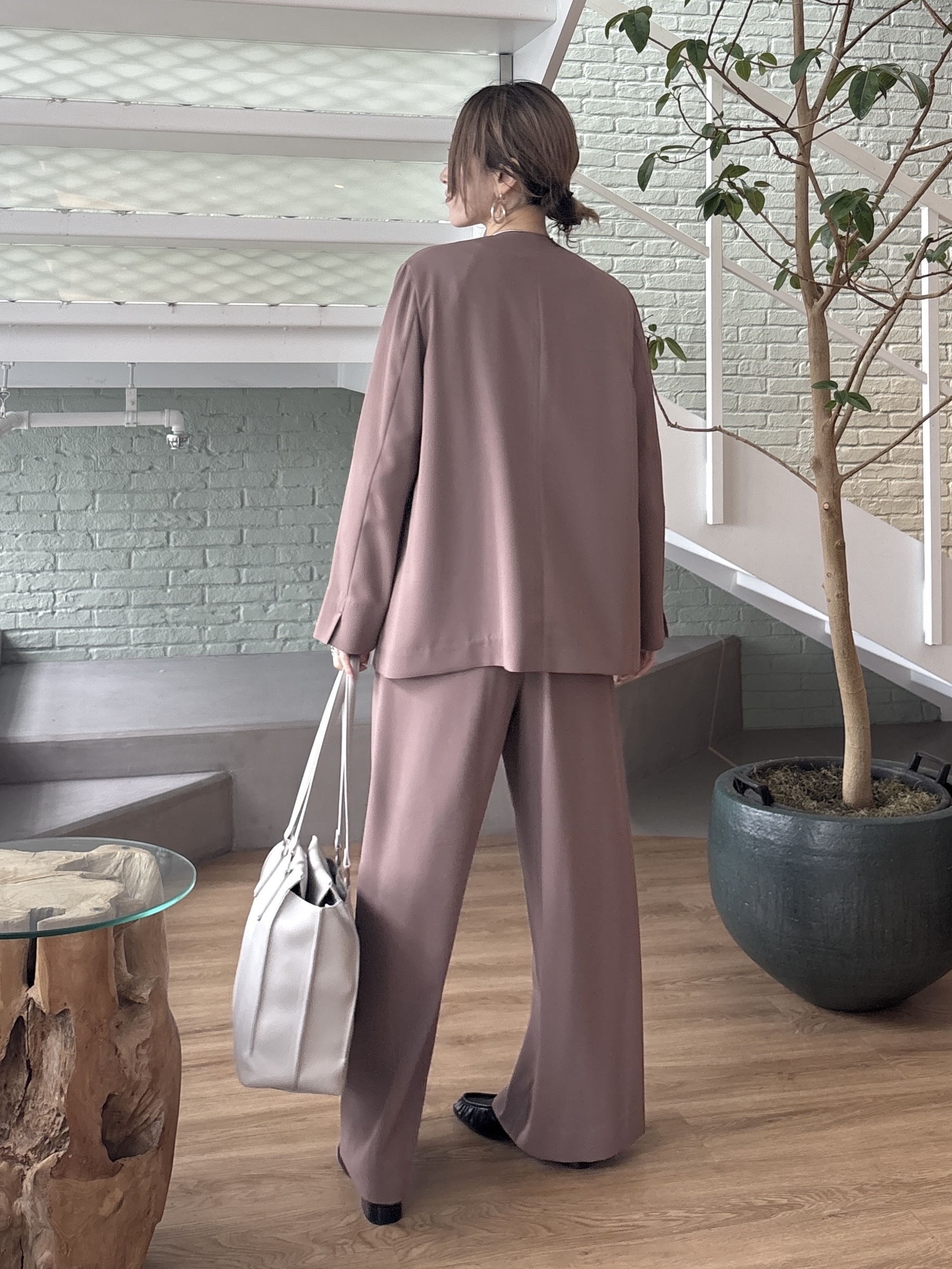 kotakiさんの「INDIVI｜【接触冷感／透湿／着る日傘】ノーカラージャケット」を使ったコーディネート