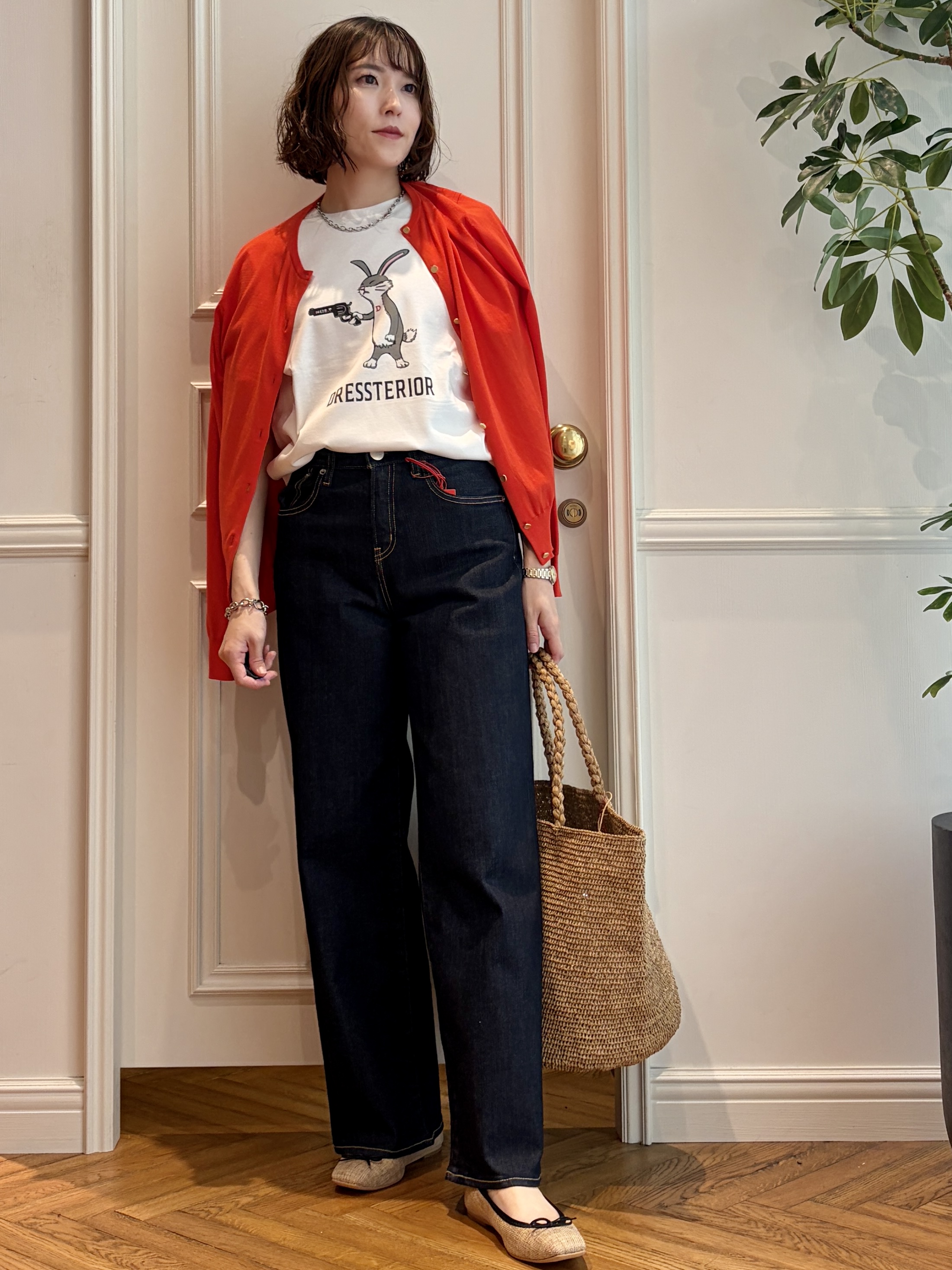 nakaoさんの「DRESSTERIOR｜◆RED CARD TOKYO（レッドカードトーキョー）35th Anniv． Wide」を使ったコーディネート