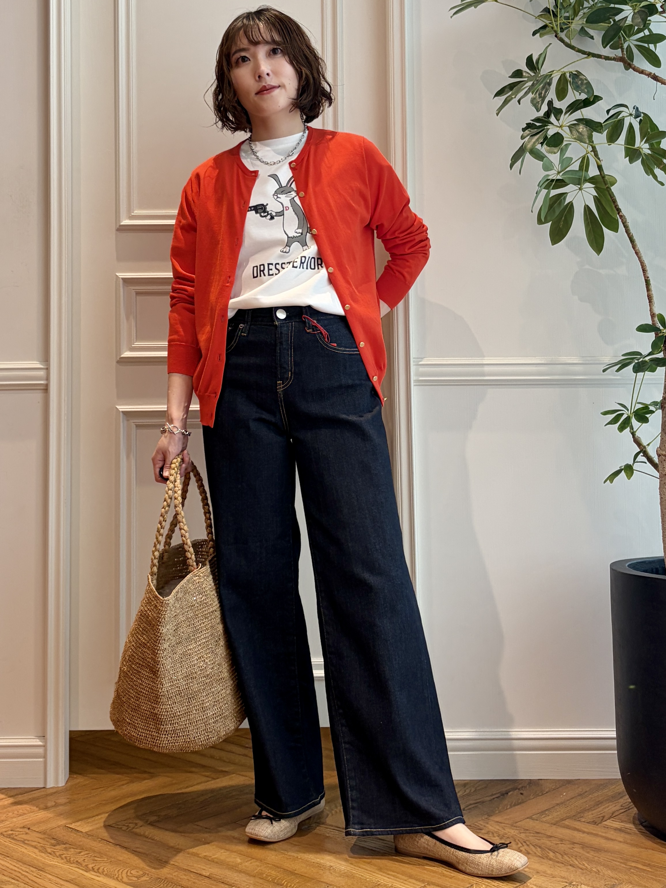 nakaoさんの「DRESSTERIOR｜◆RED CARD TOKYO（レッドカードトーキョー）35th Anniv． Wide」を使ったコーディネート