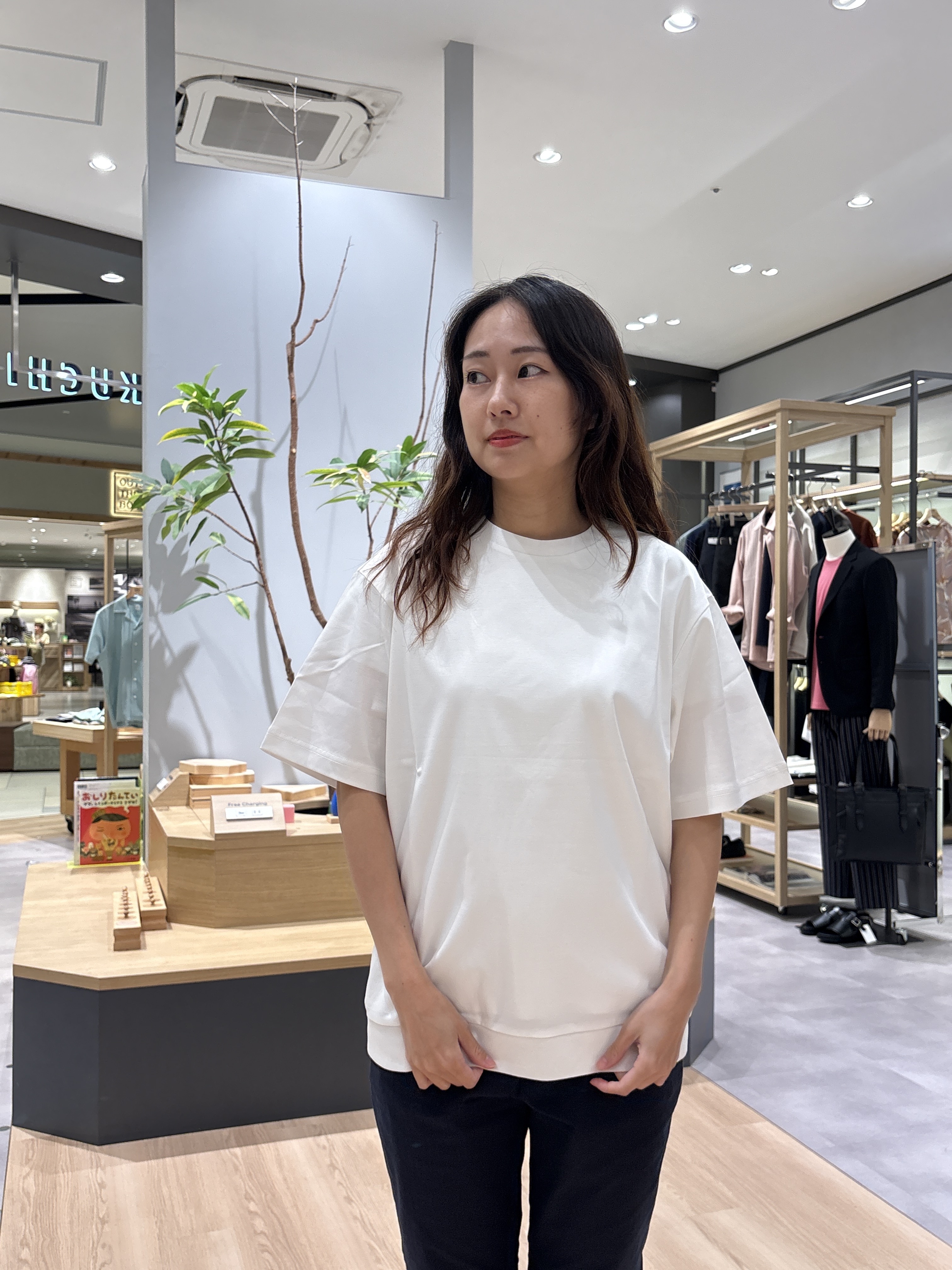 よぴさんの「TAKEO KIKUCHI｜【接触冷感】ジャージストライプ シャツ」を使ったコーディネート