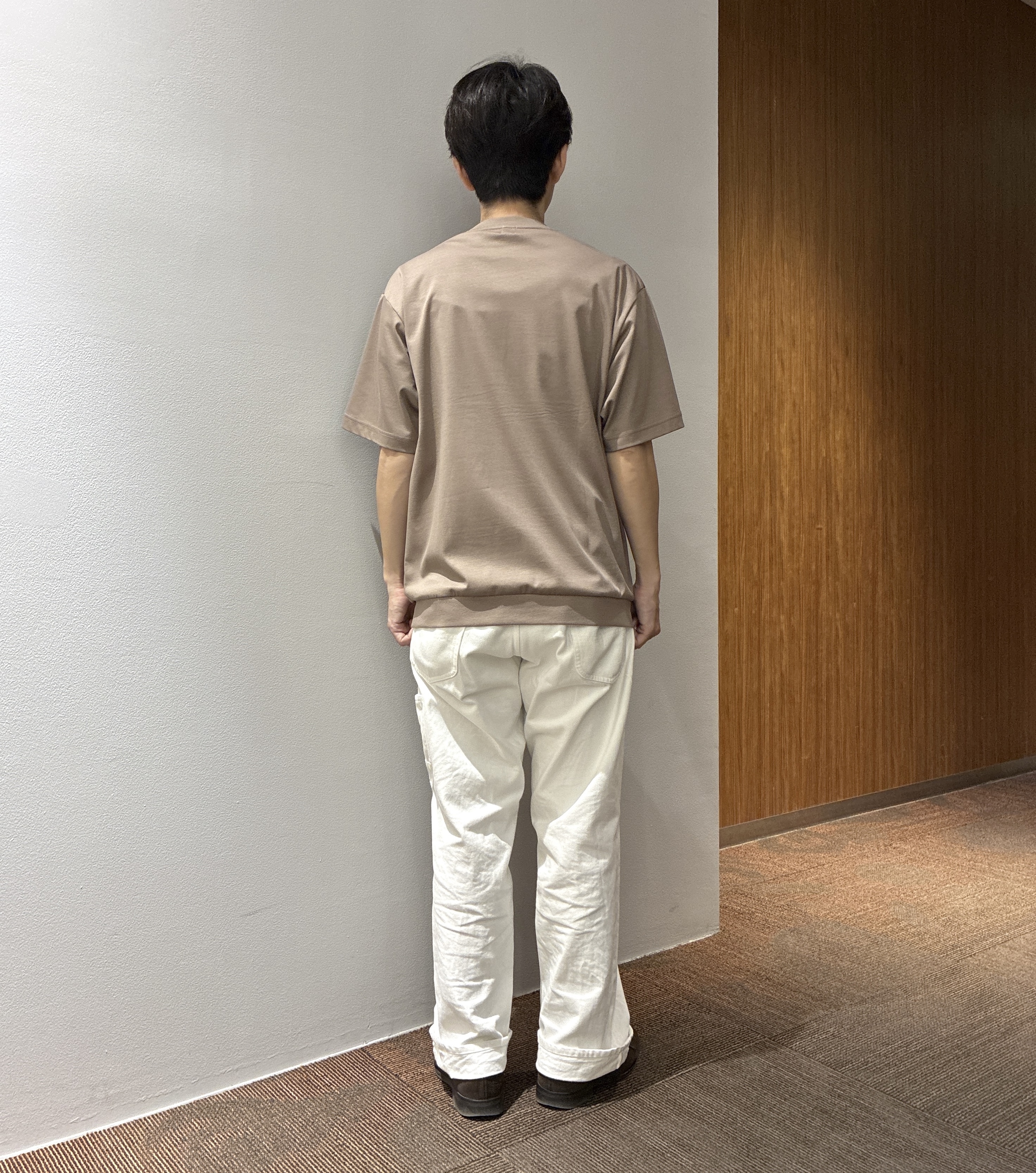 わいずみさんの「TAKEO KIKUCHI｜【接触冷感】ハイブリッド リネン 七分袖シャツ」を使ったコーディネート