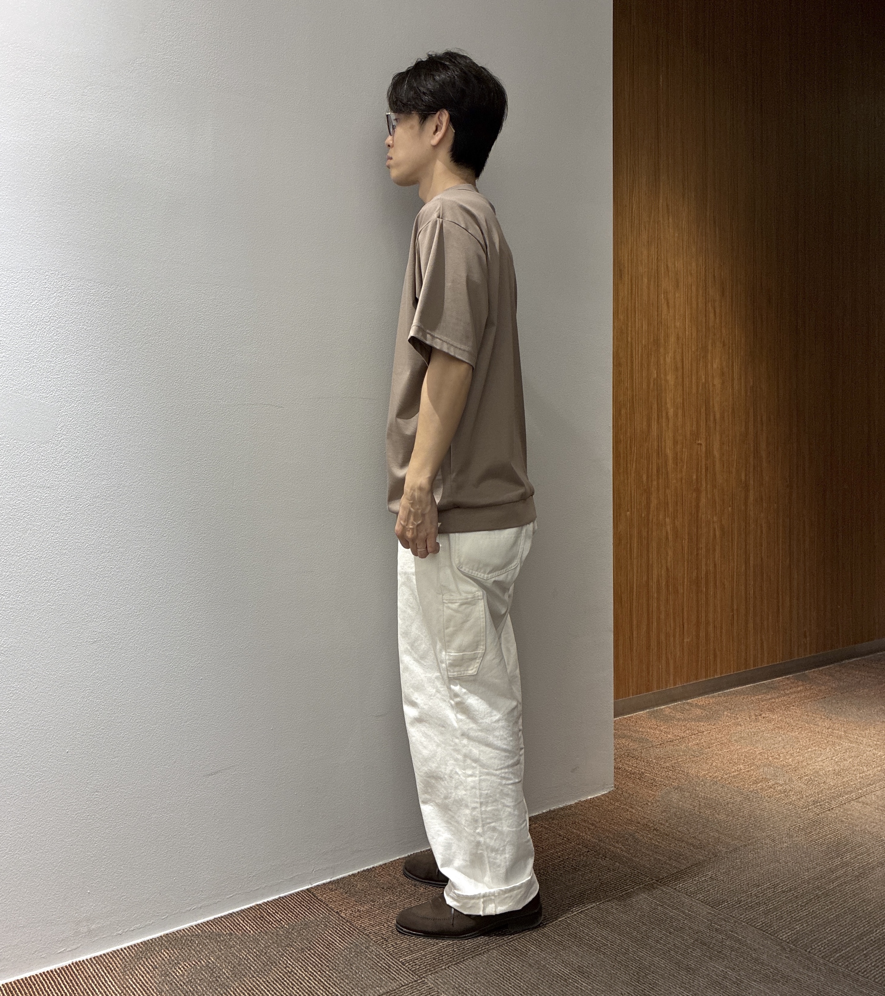 わいずみさんの「TAKEO KIKUCHI｜【接触冷感】ハイブリッド リネン 七分袖シャツ」を使ったコーディネート