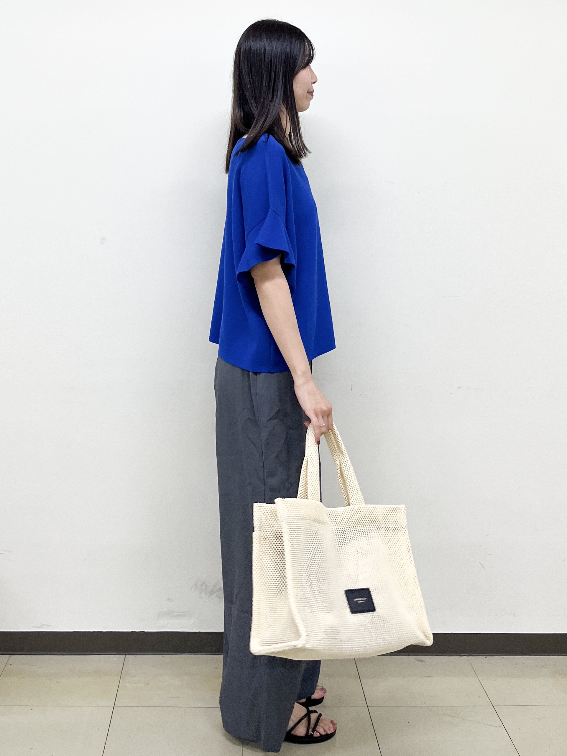 ゆか☆さんの「OPAQUE.CLIP｜【UV／遮熱性】フリルスリーブニット《7col／洗濯機OK》」を使ったコーディネート