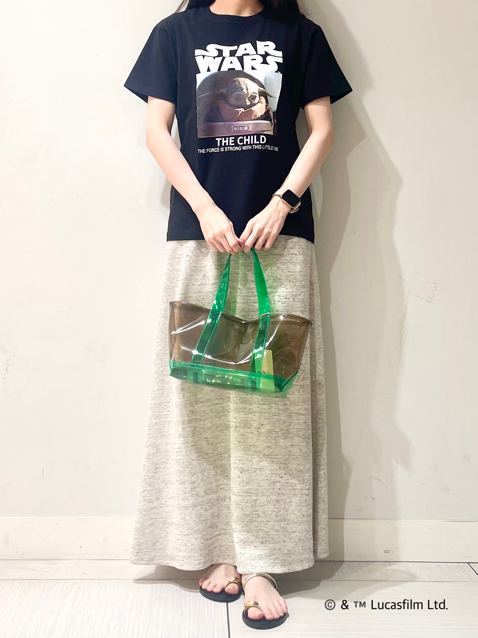 ことさんの「DRESSTERIOR｜【接触冷感】STAR WARS カプセルグローグTシャツ」を使ったコーディネート
