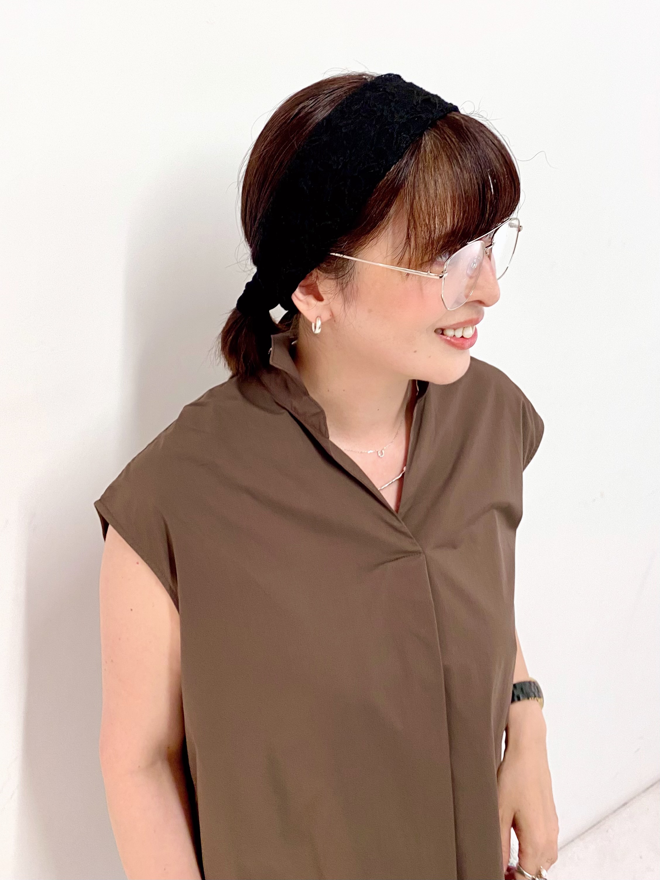 Sawaguchiさんの「DRESSTERIOR｜フレンチスリーブ スキッパーブラウス」を使ったコーディネート