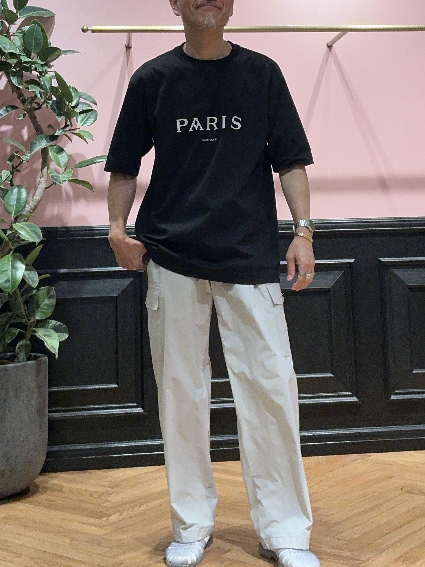 torigoeさんの「DRESSTERIOR｜◆【接触冷感/UVカット/ウォッシャブル/Safari5月号掲載】AIRTOOL ハーフスリーブシャ」を使ったコーディネート