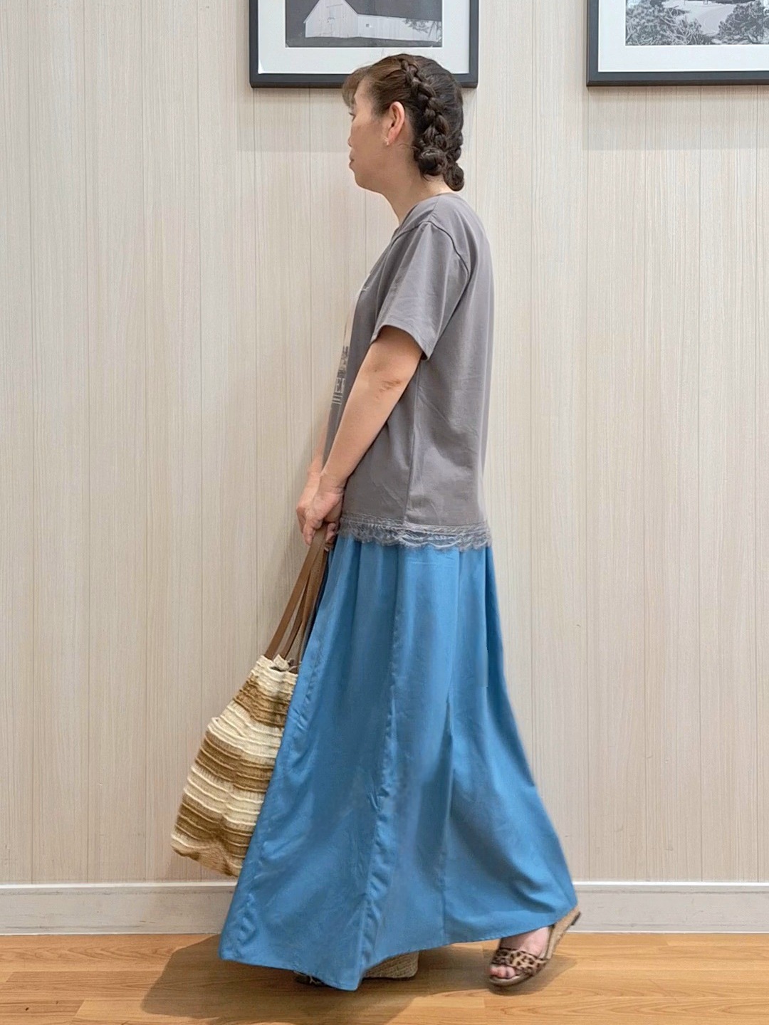 Saoさんの「SHOO･LA･RUE｜【洗濯機可】ダブルポケット 楊柳しぼしぼシアーシャツ」を使ったコーディネート