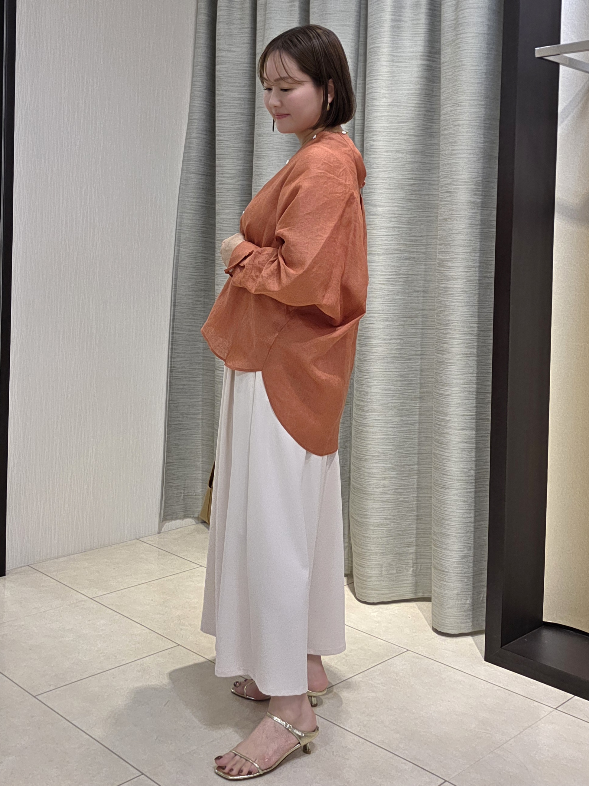 naokoさんの「UNTITLED｜【麻100】リネンドルマンシャツ」を使ったコーディネート
