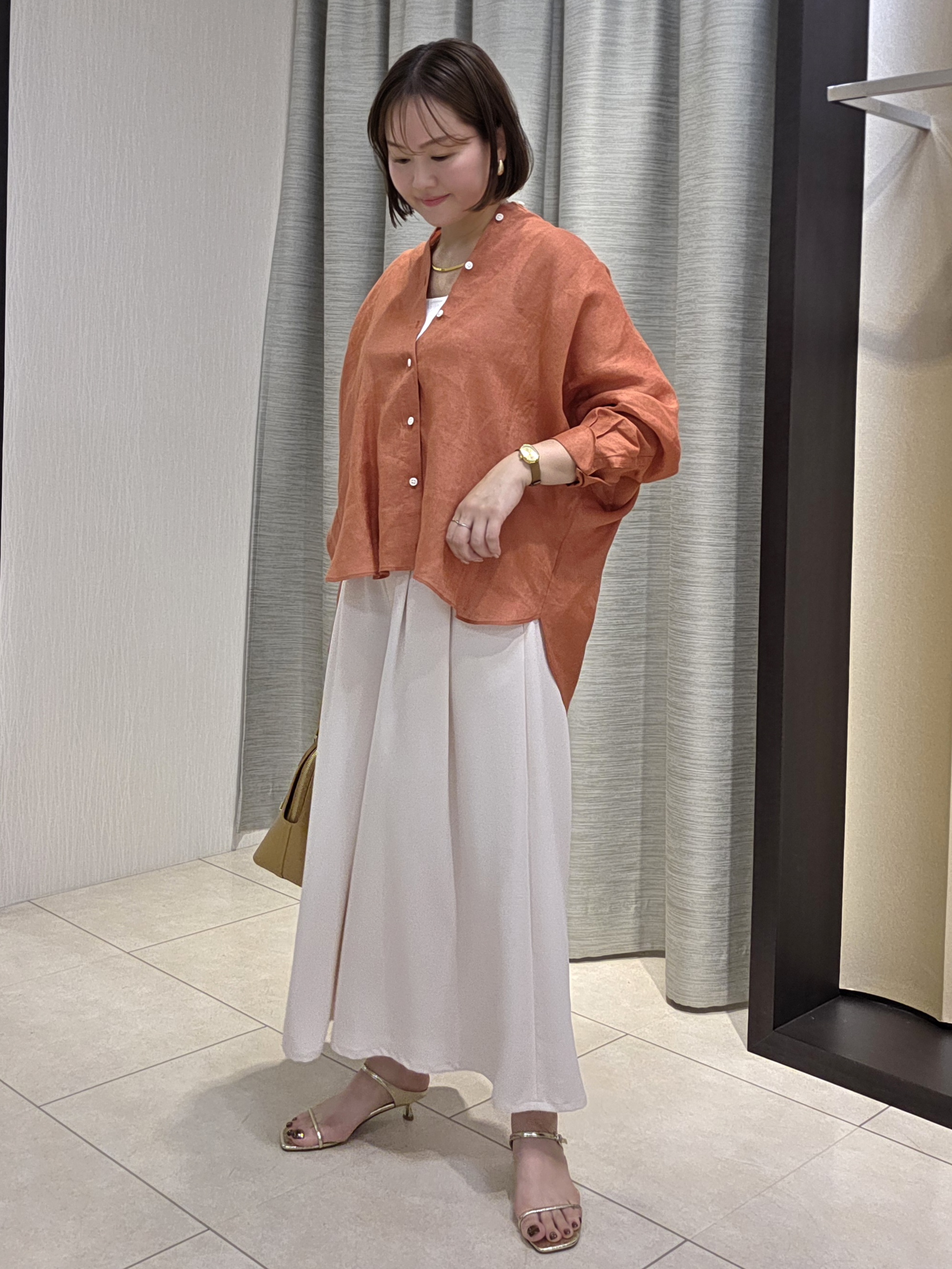 naokoさんの「UNTITLED｜【麻100】リネンドルマンシャツ」を使ったコーディネート