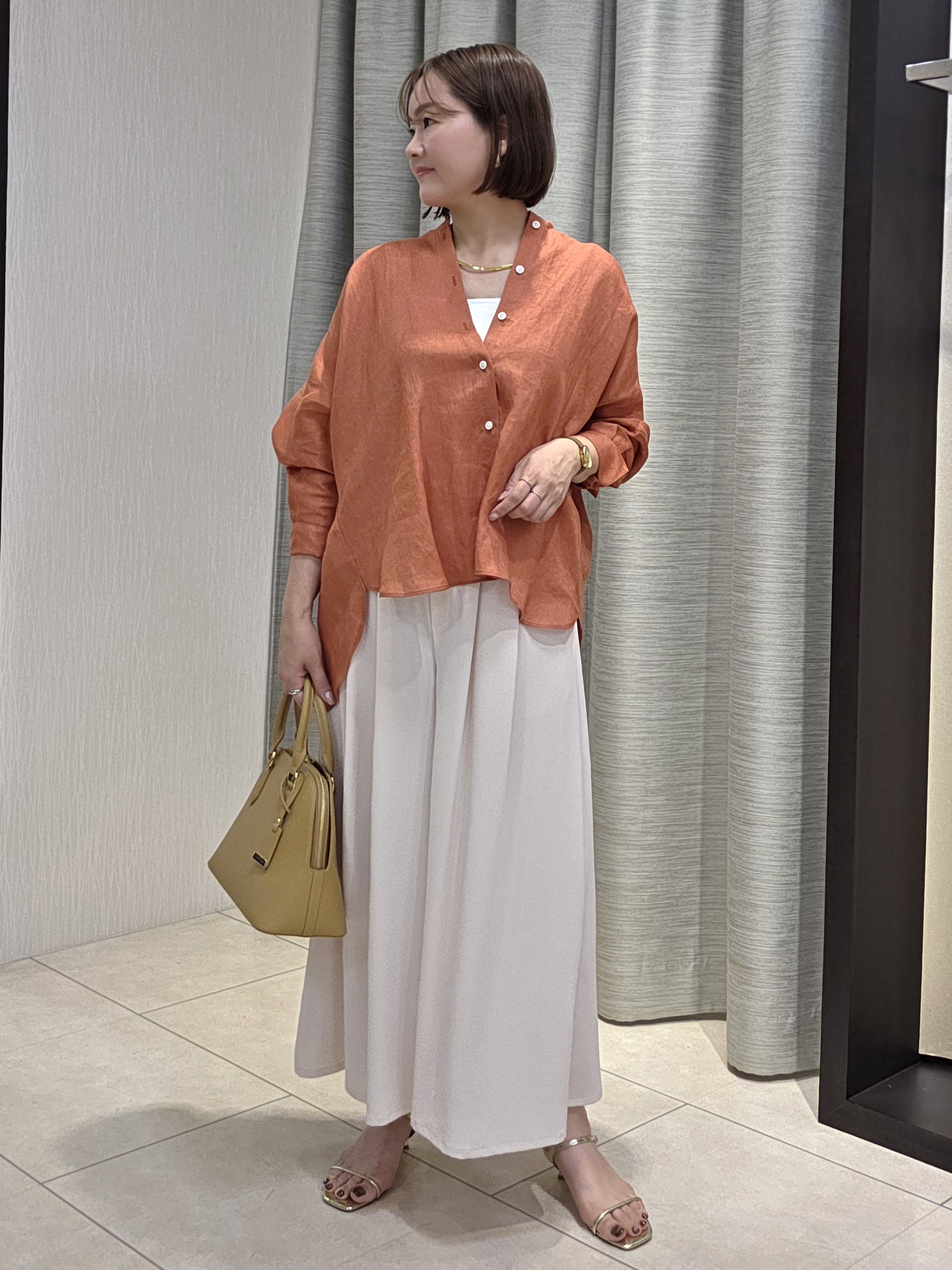 naokoさんの「UNTITLED｜【麻100】リネンドルマンシャツ」を使ったコーディネート