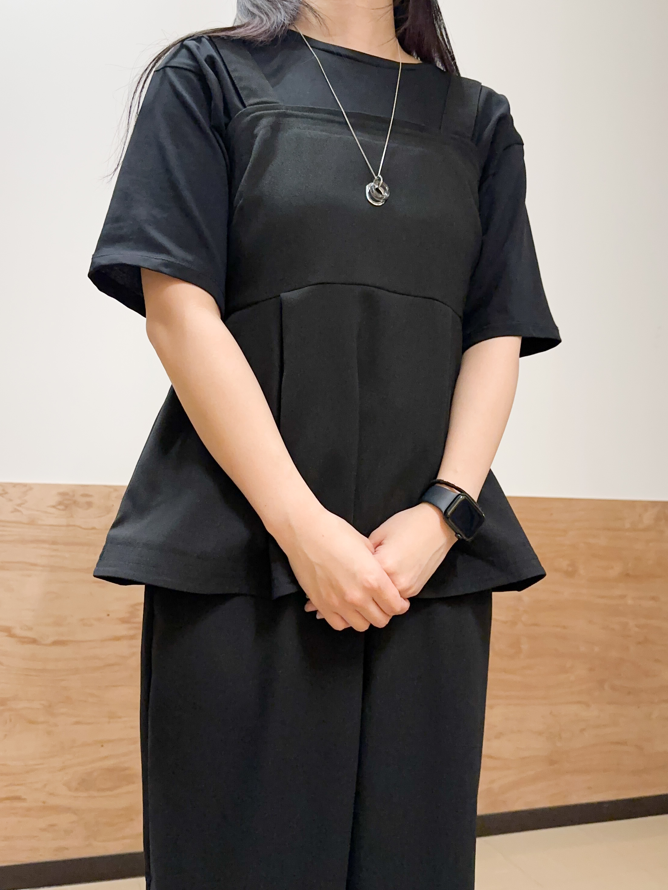 すーさんの「grove｜【UVカット/接触冷感】プリントアソート5分袖Tシャツ」を使ったコーディネート