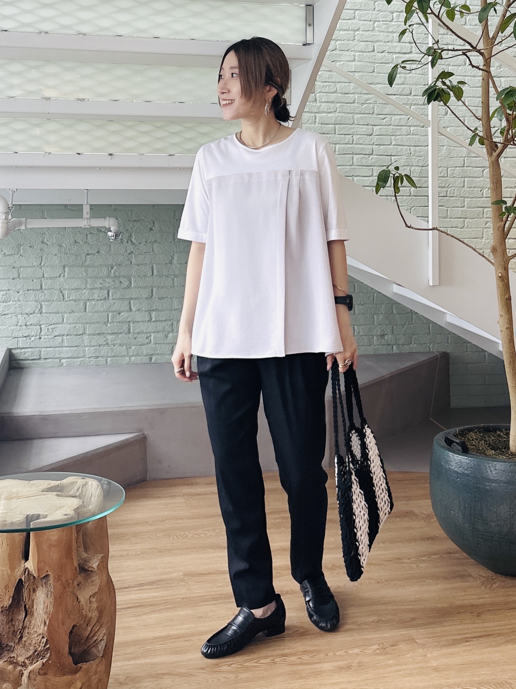 kotakiさんの「INDIVI｜【接触冷感／透湿／着る日傘】ノーカラージャケット」を使ったコーディネート