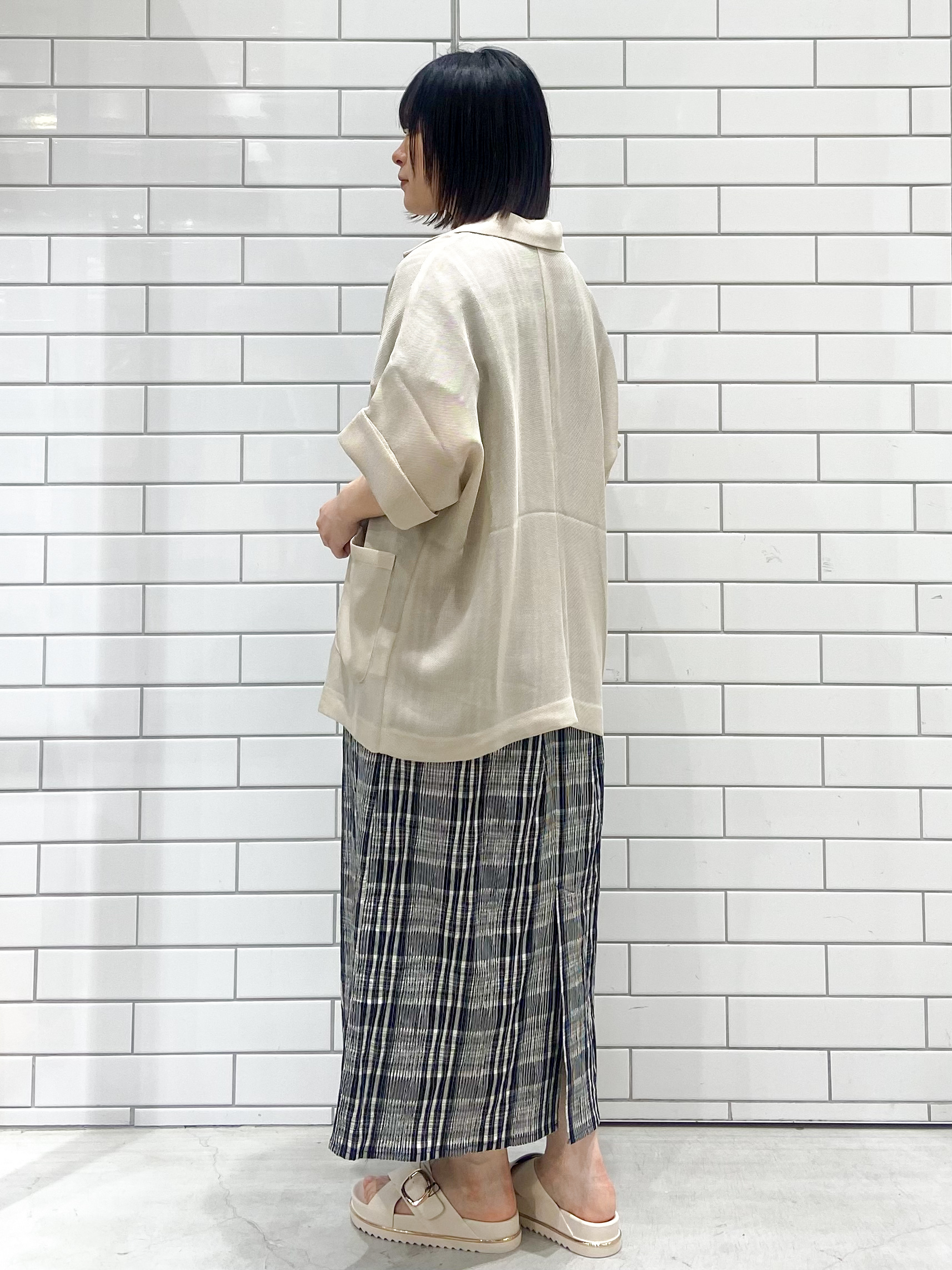 kimiさんの「OPAQUE.CLIP｜メッシュテーラードジャケット【洗濯機OK】」を使ったコーディネート