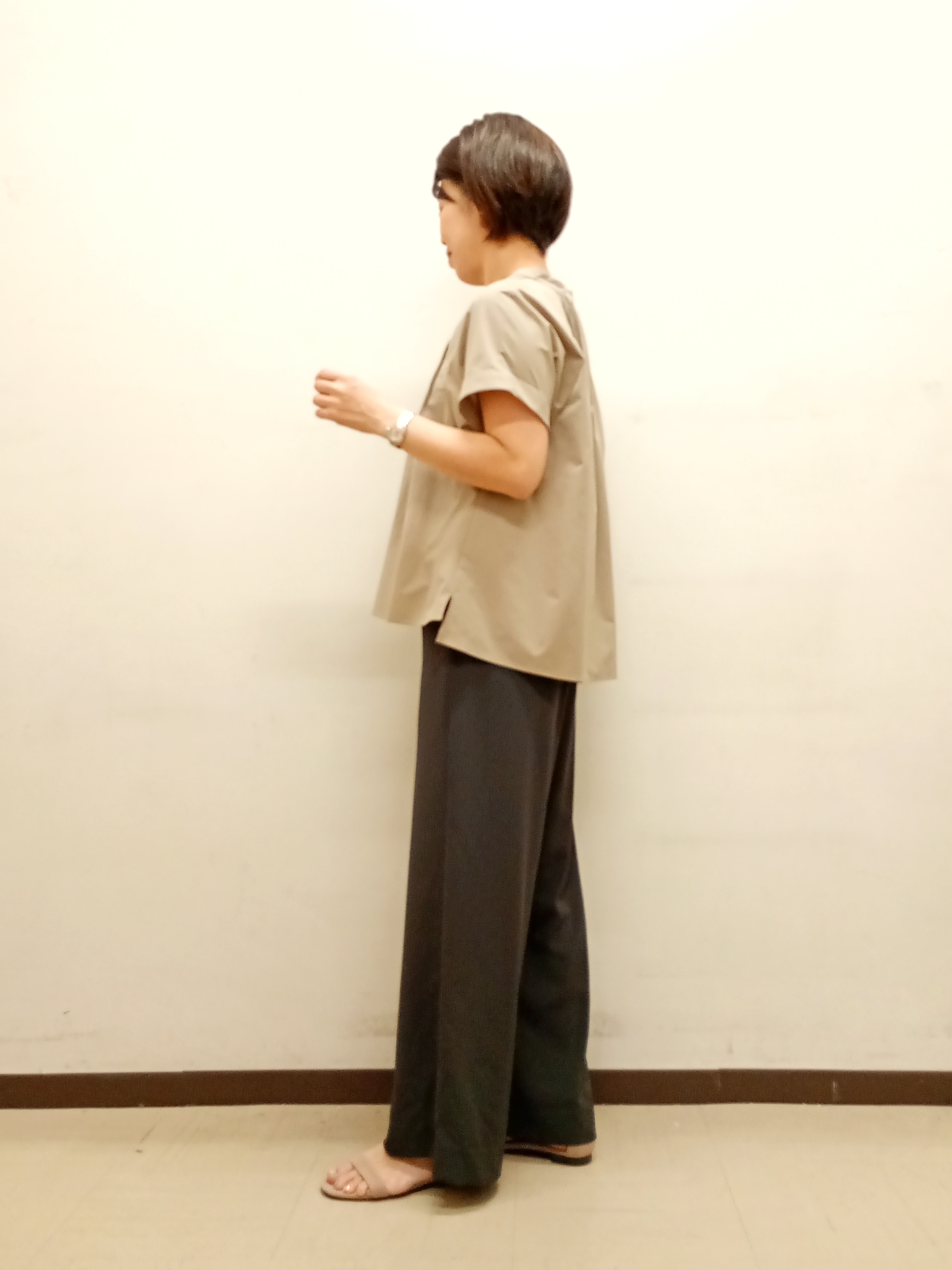 Kさんの「INDIVI｜【撥水／UVケア／SETUP可能】軽量タックスキッパーブラウス」を使ったコーディネート