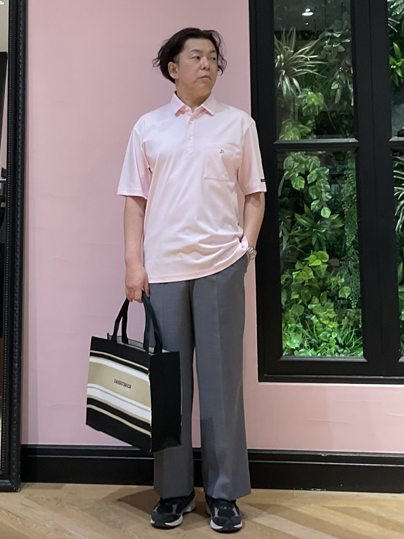 Nagaseさんの「DRESSTERIOR｜【接触冷感/抗菌防臭/消臭/Safari5月号掲載】ICE CLEAR COTTON オーバーフィッ」を使ったコーディネート