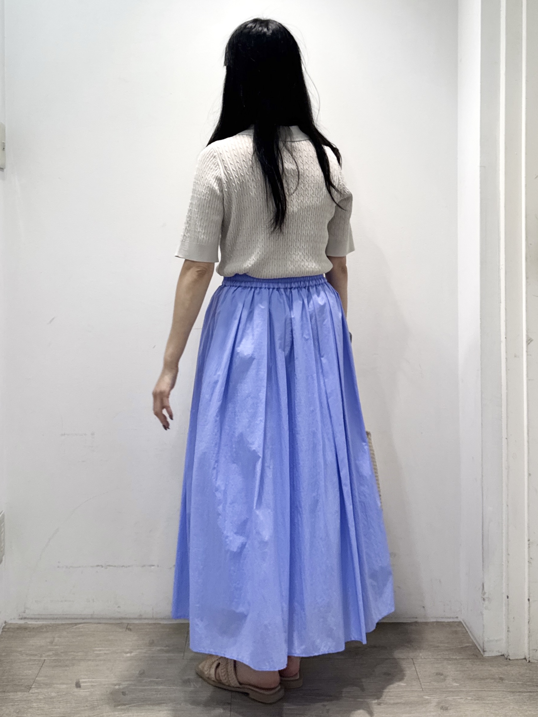yuicciさんの「OPAQUE.CLIP｜【UV／接触冷感】ケーブルポロニット《洗濯機OK／抗ピル》」を使ったコーディネート