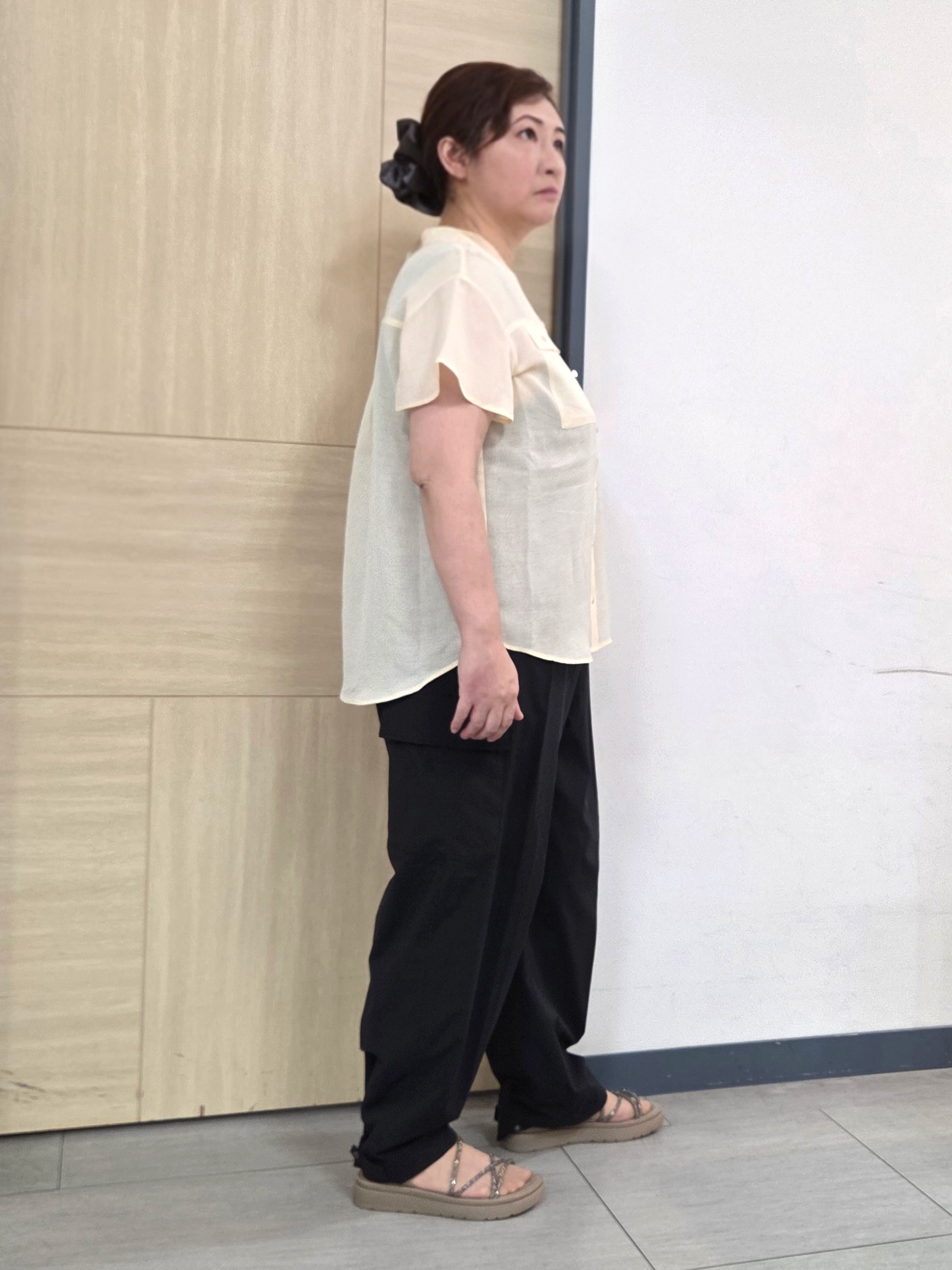 にゃみさんの「grove｜【洗濯機OK/SETUP可】シワになりにくい、フレアスリーブブラウス」を使ったコーディネート