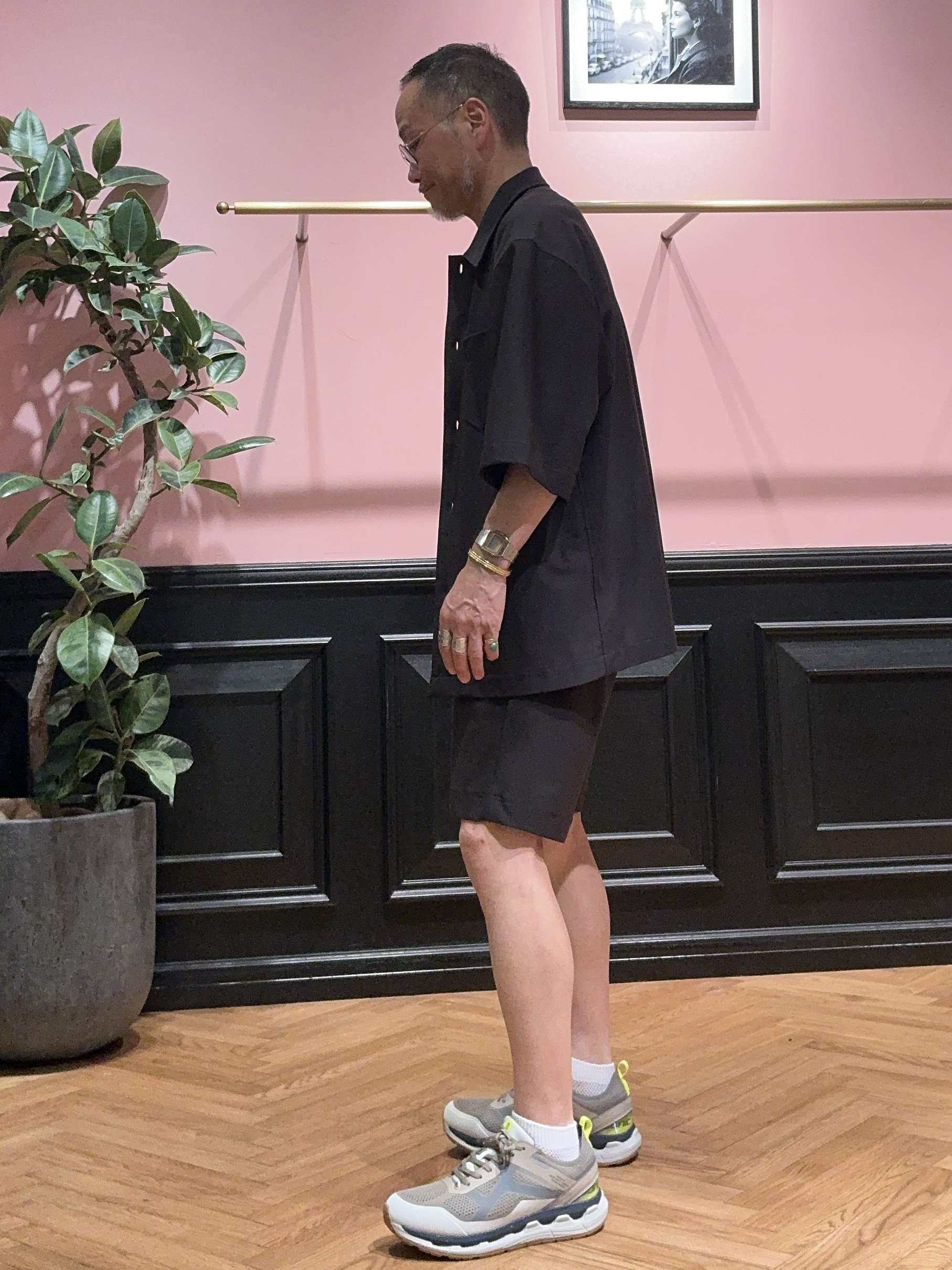 torigoeさんの「DRESSTERIOR｜◆【接触冷感/UVカット/ウォッシャブル/Safari5月号掲載】AIRTOOL ハーフスリーブシャ」を使ったコーディネート